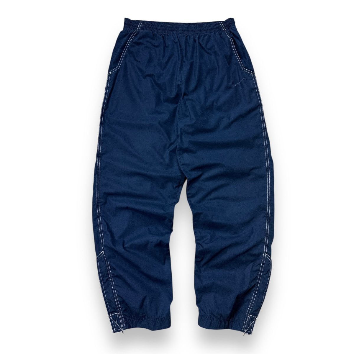 Nike × Vintage Vintage 90’s Nike Nylon Baggy Track Pants Joggers Y2K Size US 32 / EU 48 - 1 Thumbnail