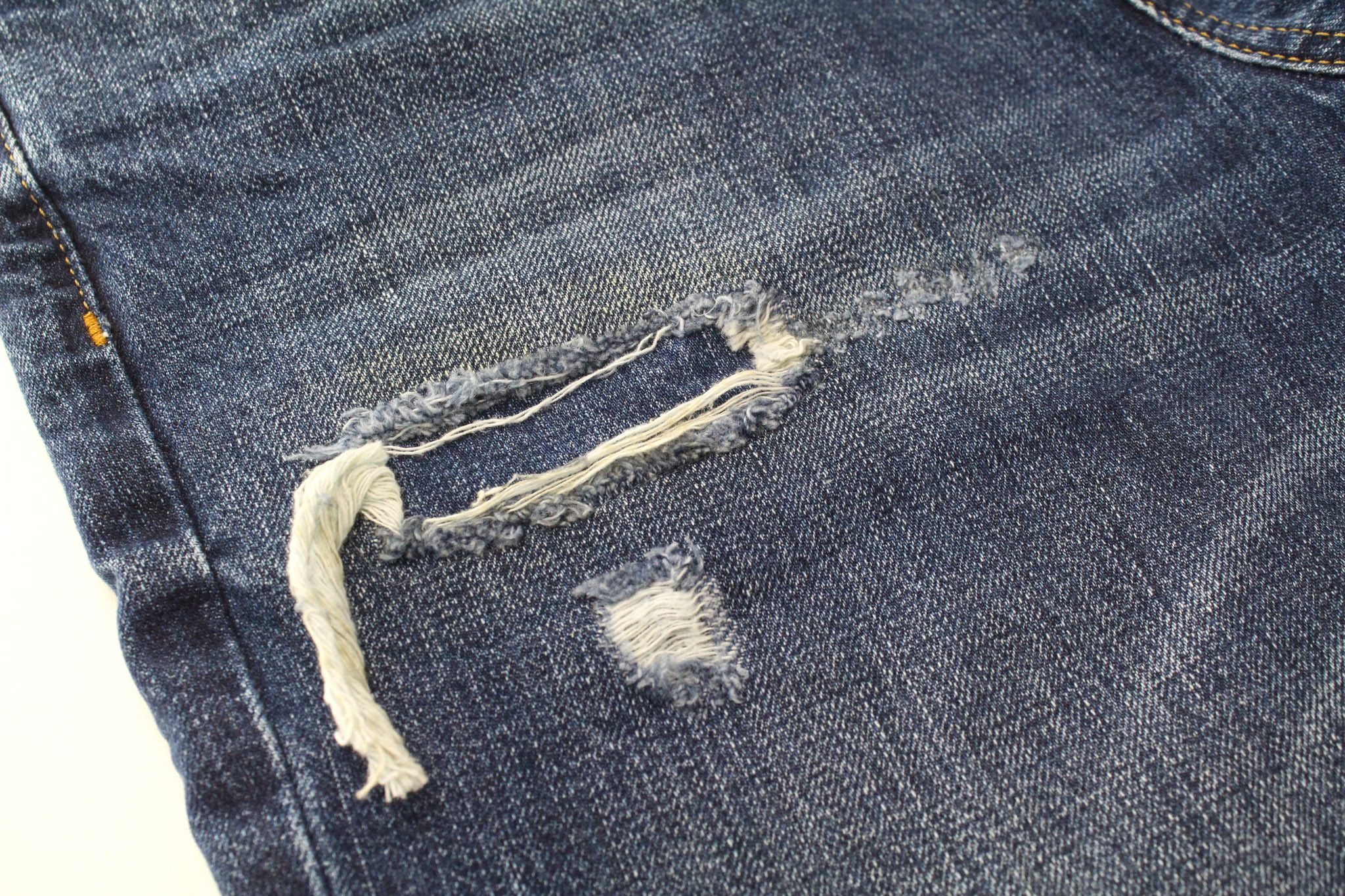Diesel ARYEL 080AH W24/L32 Blue Ripped Jeans 71394 Size 24" / US 00 / IT 34 - 11 Thumbnail