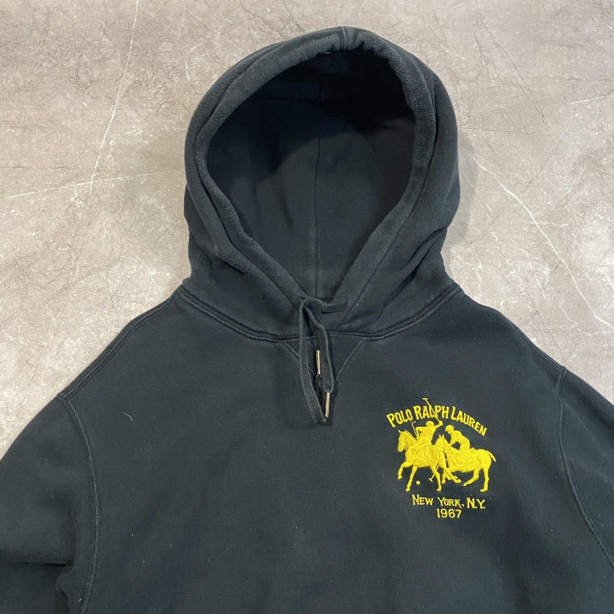 Vintage VINTAGE POLO RALPH LAUREN HOODIE 3 90s Size US XL / EU 56 / 4 - 3 Thumbnail