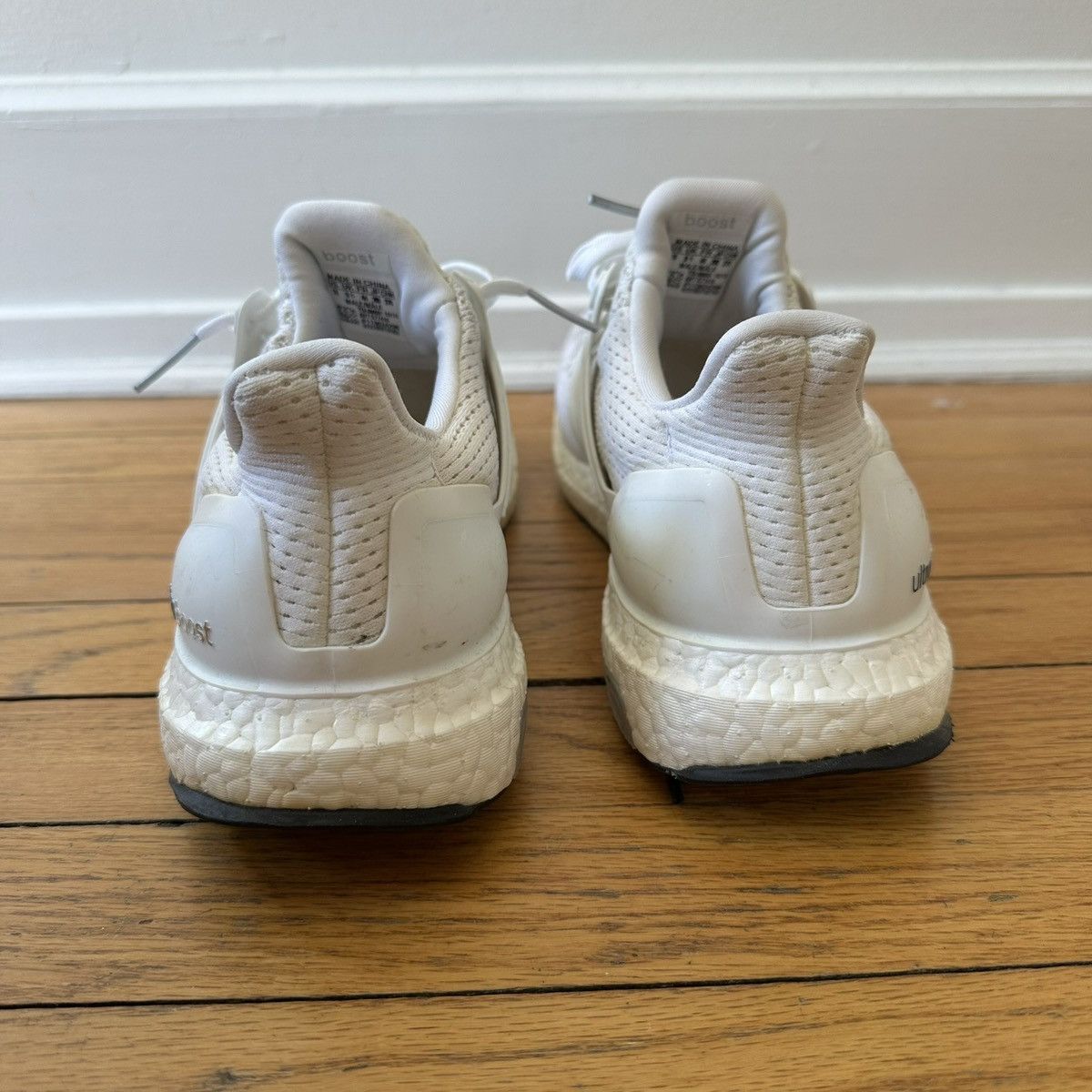 Adidas Triple White Adidas Ultra Boost 1.0 (2015) Size US 10 / EU 43 - 4 Thumbnail
