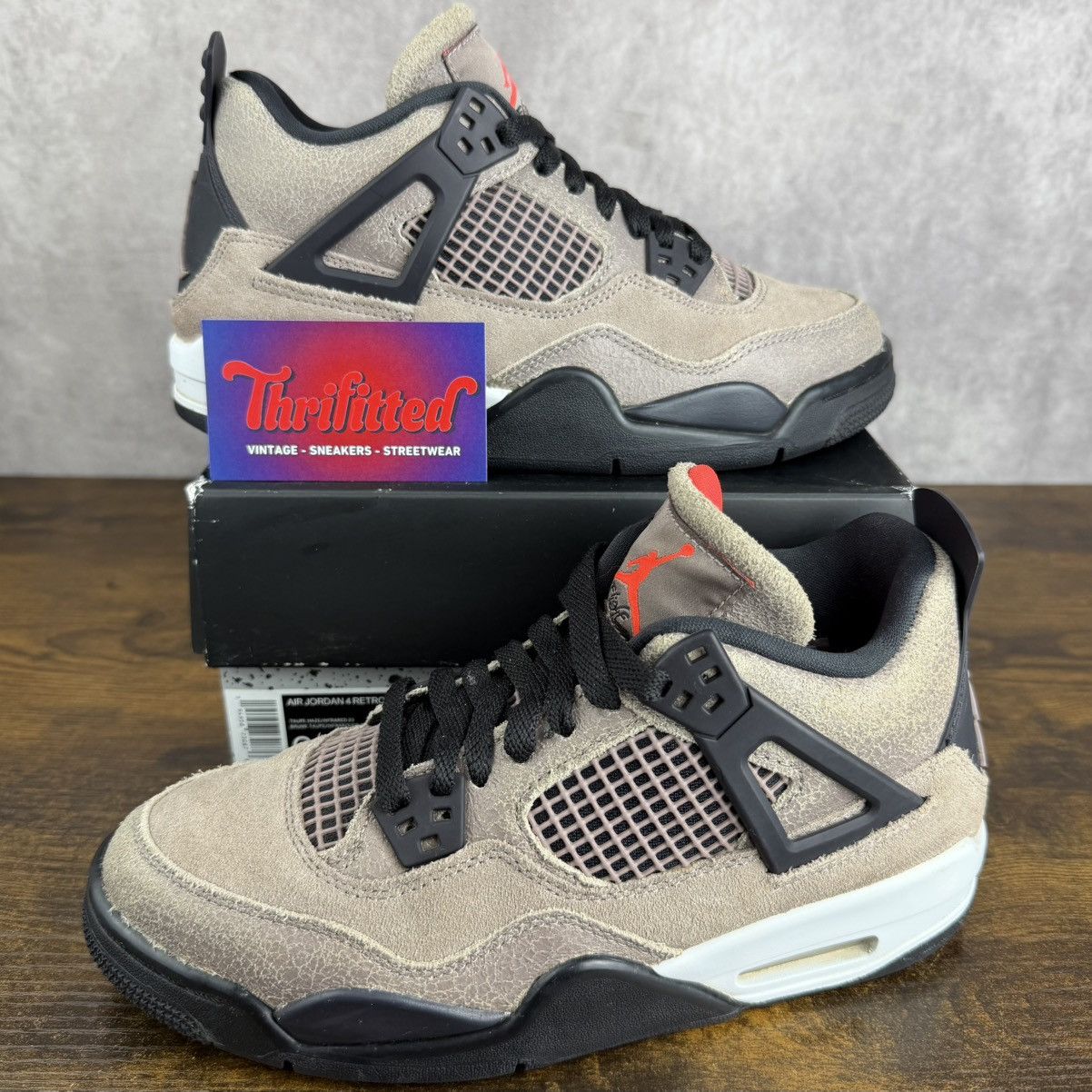 Jordan Brand Air Jordan 4 Retro Taupe Haze Size 6 GS / 7.5W DJ6249-200 OG Size US 6 / EU 39 - 1 Thumbnail