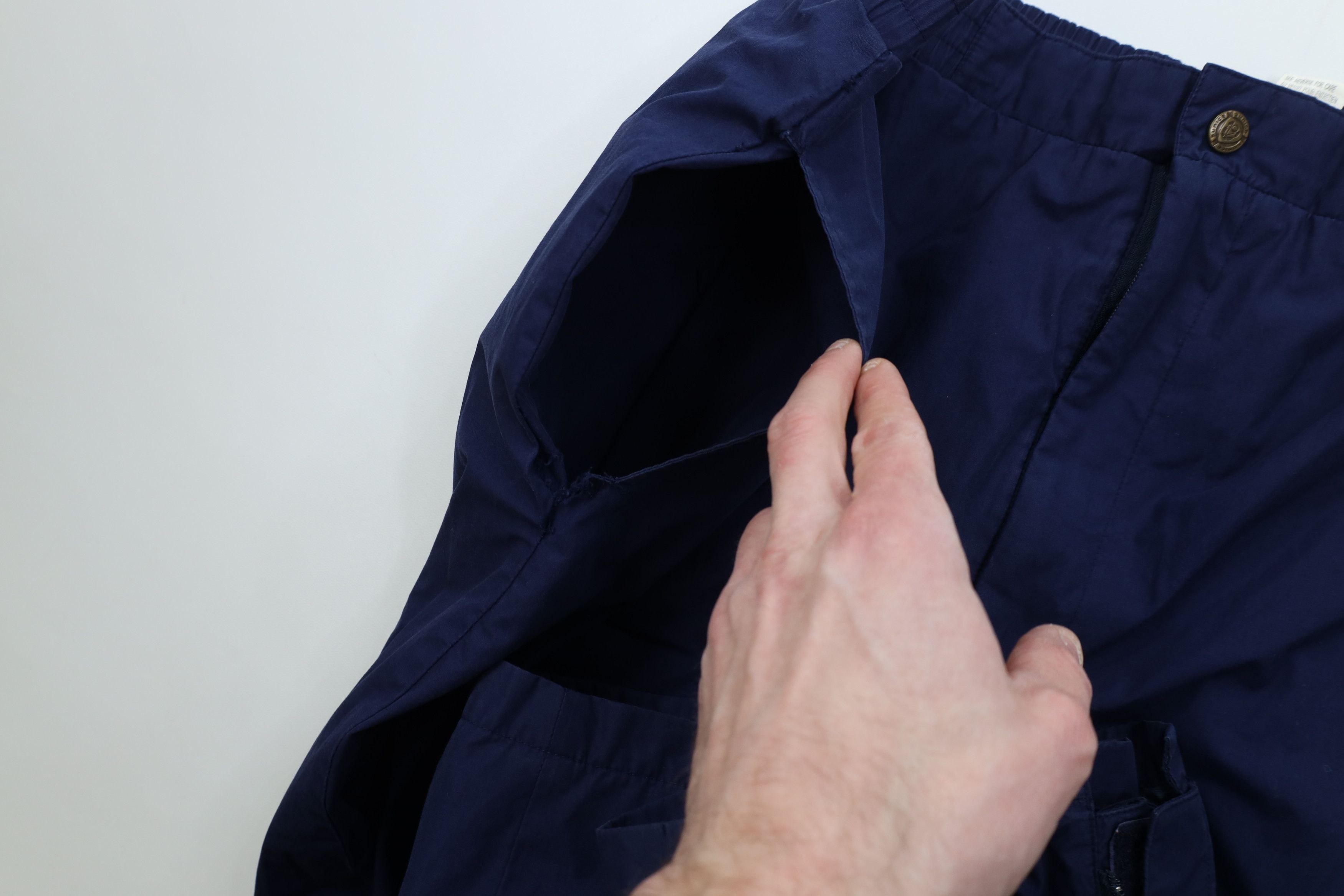 Vintage Vintage 90s Streetwear Waterproof Rain Pants Navy Blue Size US 40 / EU 56 - 10 Thumbnail