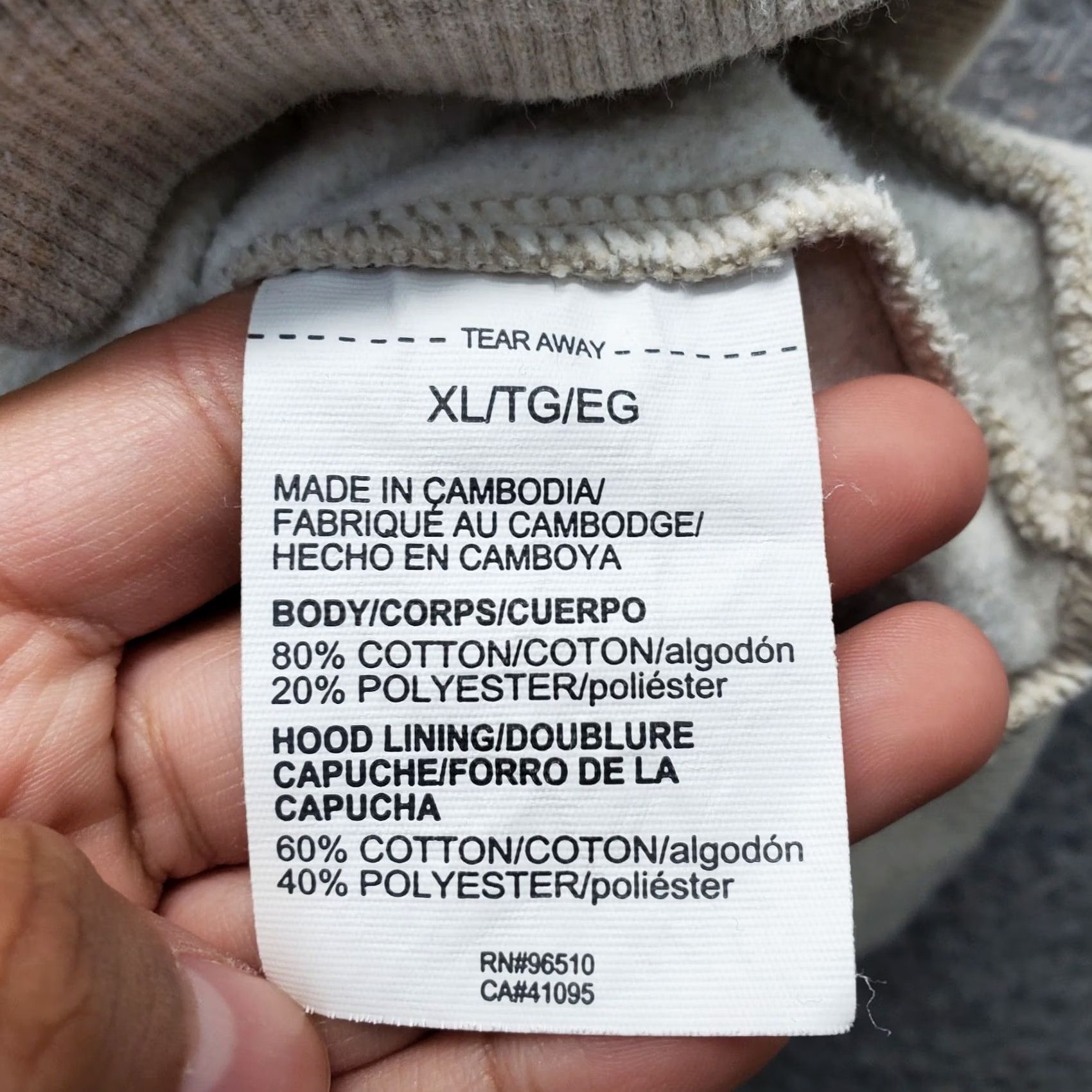 Under Armour Under Armour ColdGear Mens XL Hoodie Beige Fleece Lined Loose Fit Kangaroo Pocket Size US XL / EU 56 / 4 - 7 Thumbnail