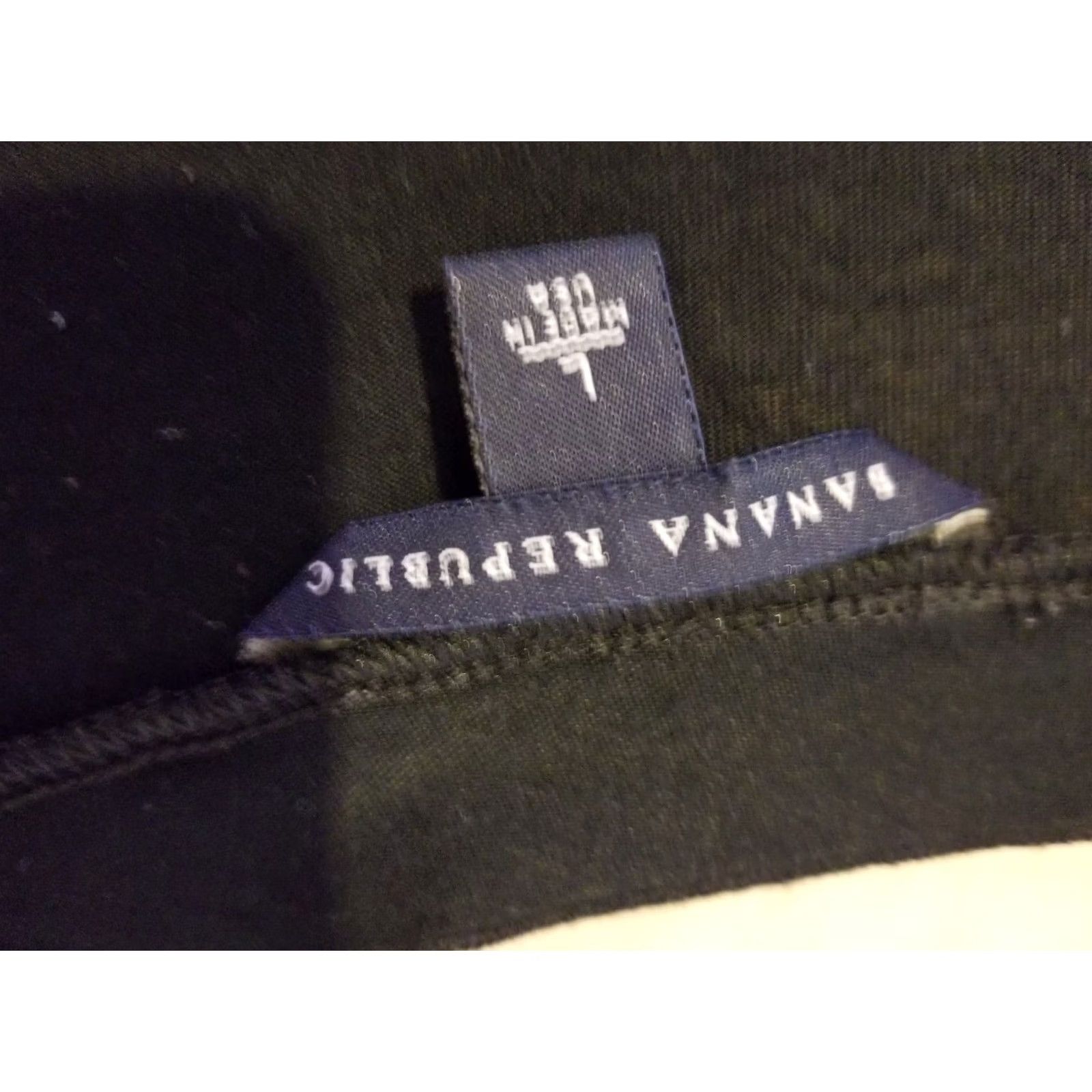 Banana Republic Banana Republic Shirt Womens L Black Blouse Cotton Long Sleeve Size L / US 10 / IT 46 - 3 Thumbnail