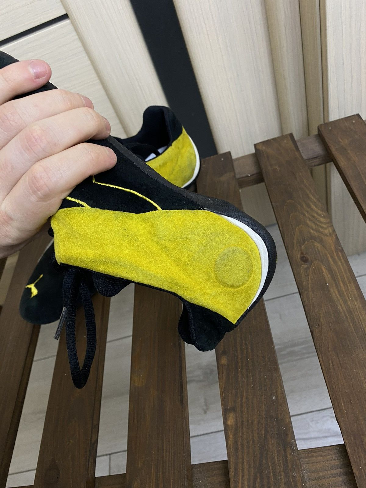 Puma Vintage Puma speed cat black yellow shoes size 39(25 cm) Size US 9 / IT 39 - 25 Thumbnail