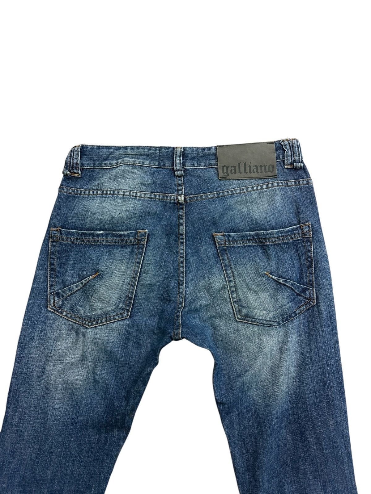 John Galliano GALLIANO PRINTED GRAPHIC DENIM JEANS Size US 32 / EU 48 - 13 Thumbnail
