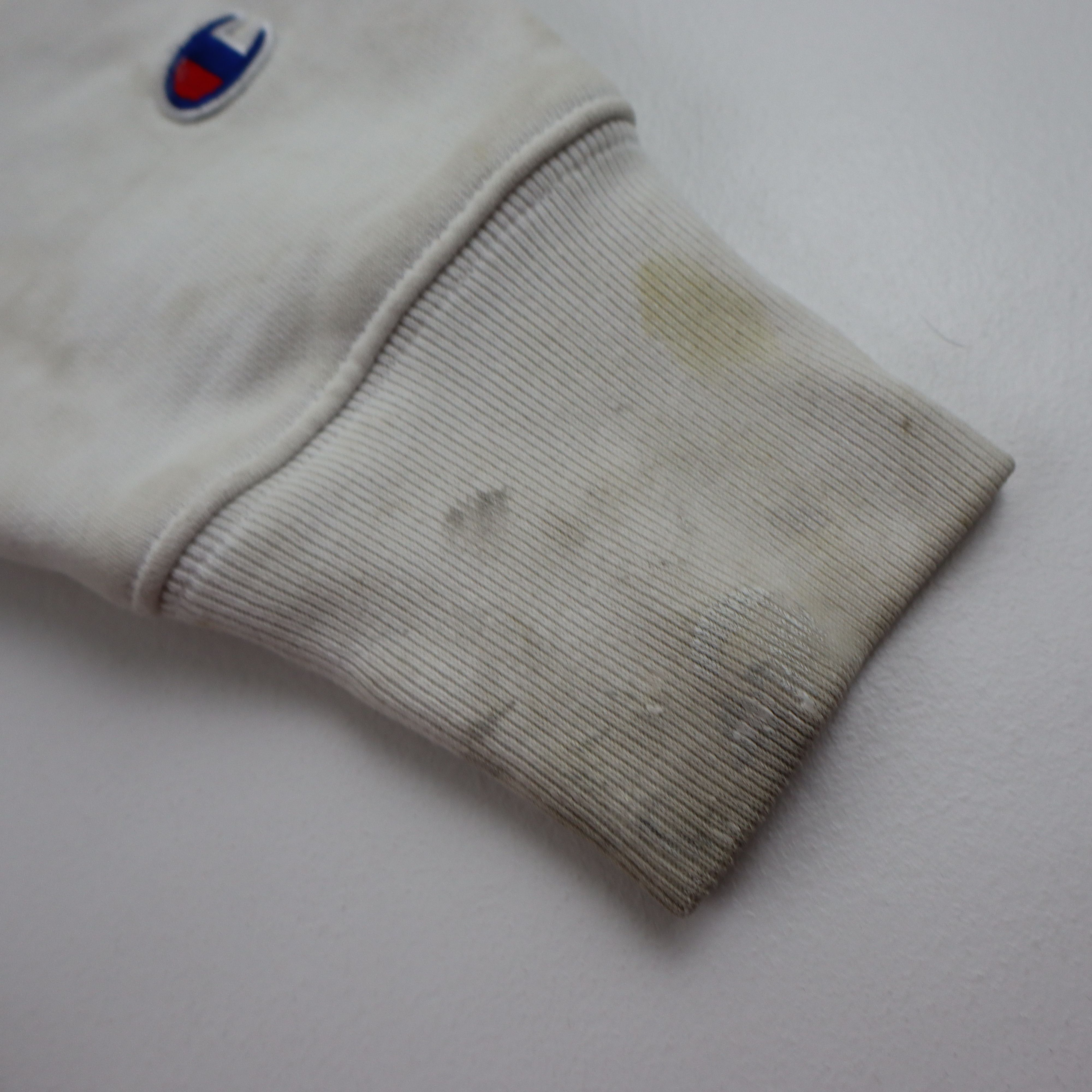 Champion × Vintage Crazy Distressed 90s Champion Reverse Weave Blank Hoodie Size US M / EU 48-50 / 2 - 7 Thumbnail