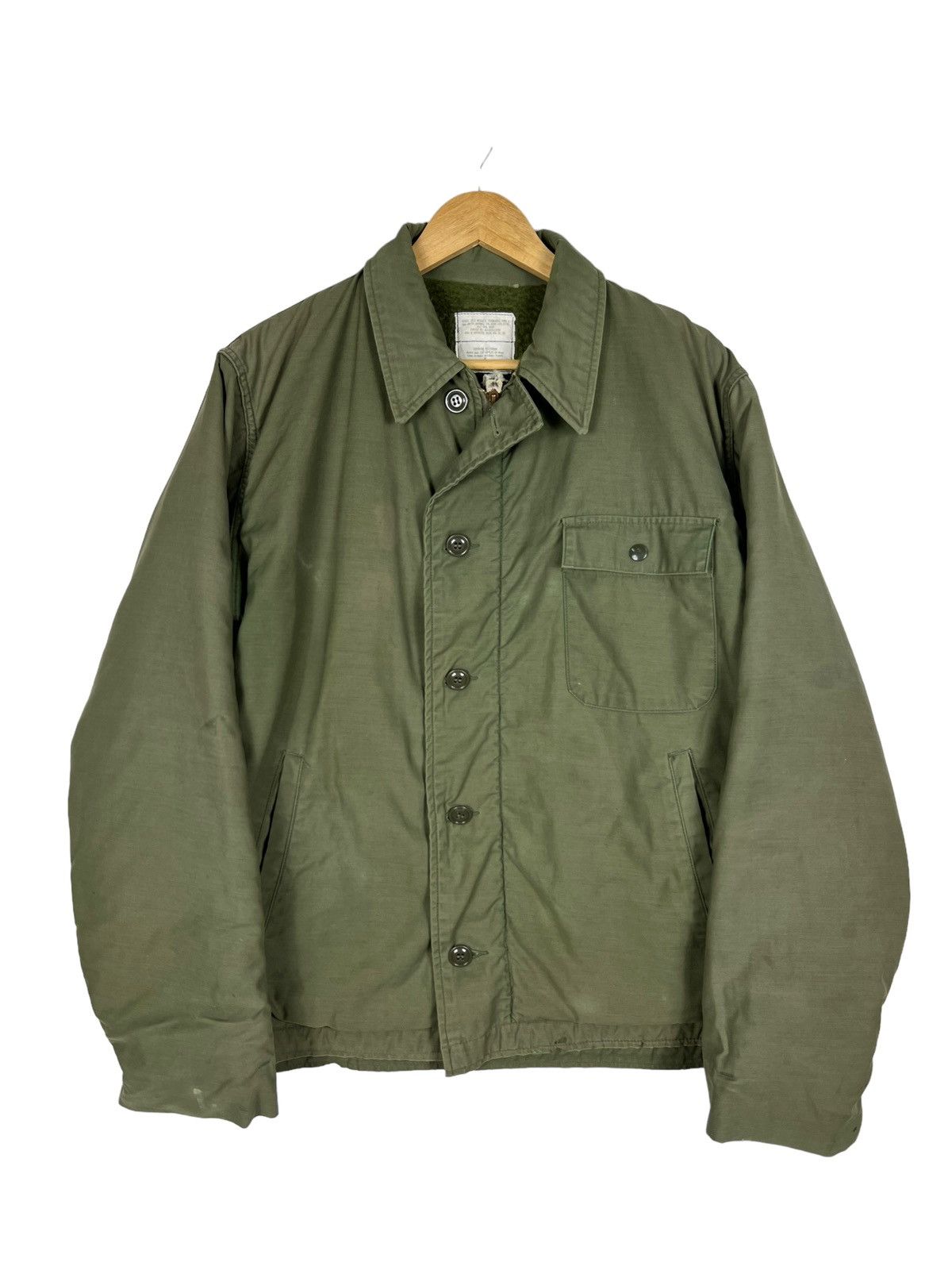 Vintage 🔥TRUE VINTAGE MILITARY NAVEDTRA N-1 DECK JACKET MADE IN USA Size US L / EU 52-54 / 3 - 9 Thumbnail