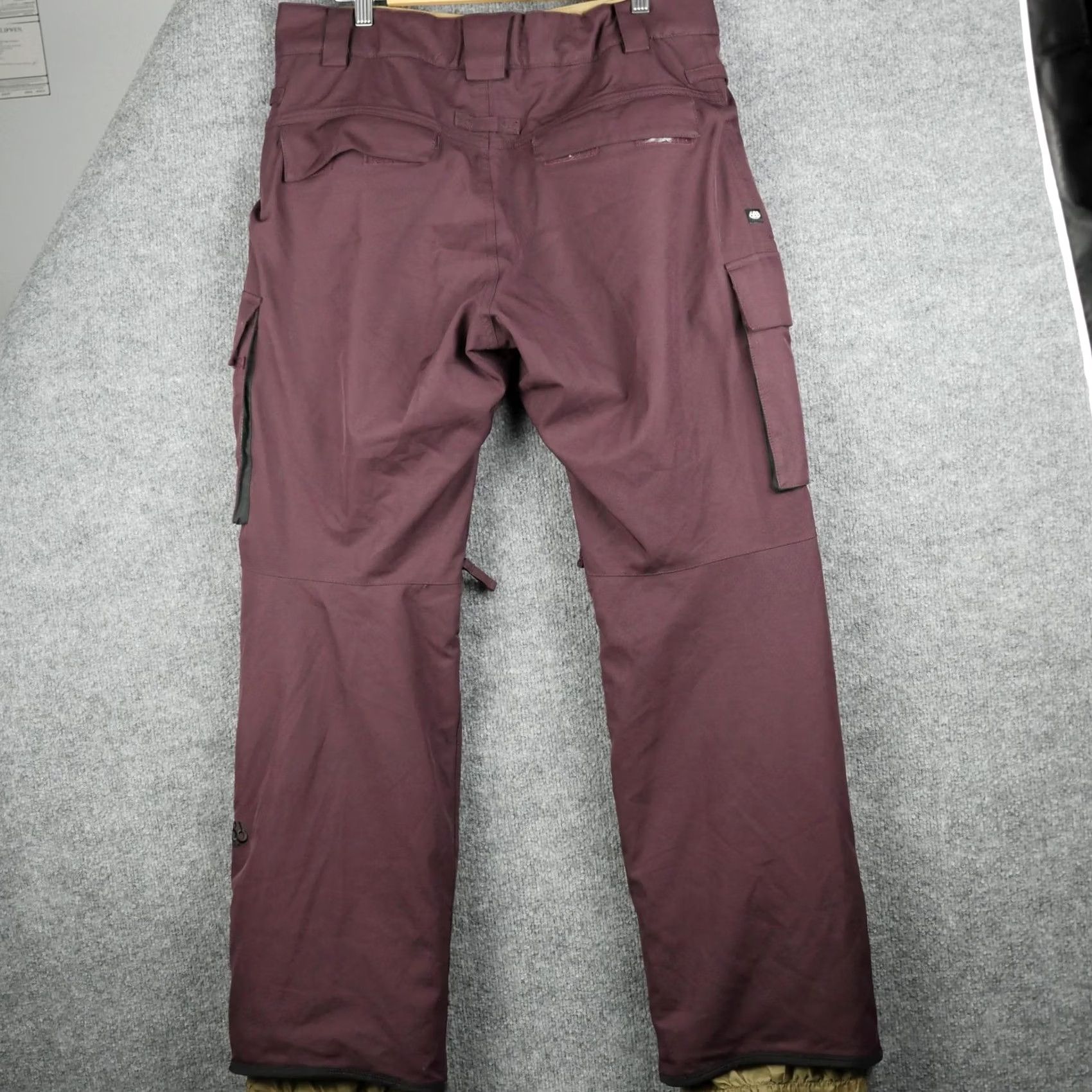 686 686 Snow Pants Mens Medium Burgundy InfiDRY Insulated Cargo Waterproof L6W210 Size US 31 - 5 Thumbnail