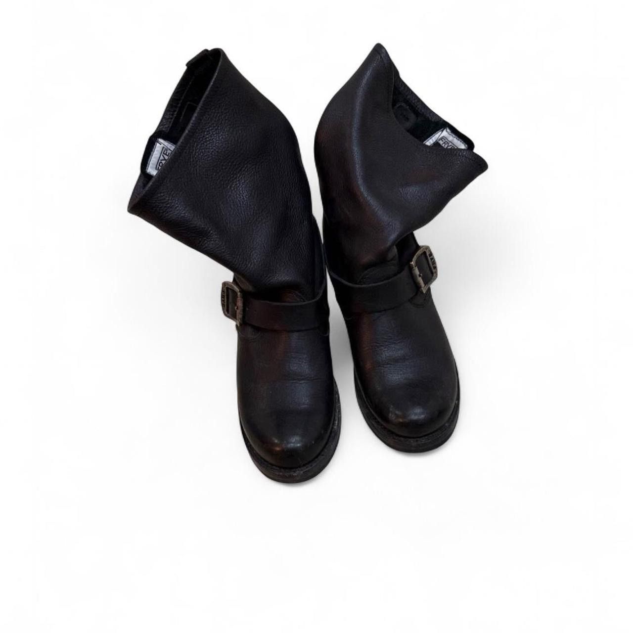 Frye Veronica Black Leather Boots Size US 6 / IT 36 - 2 Thumbnail