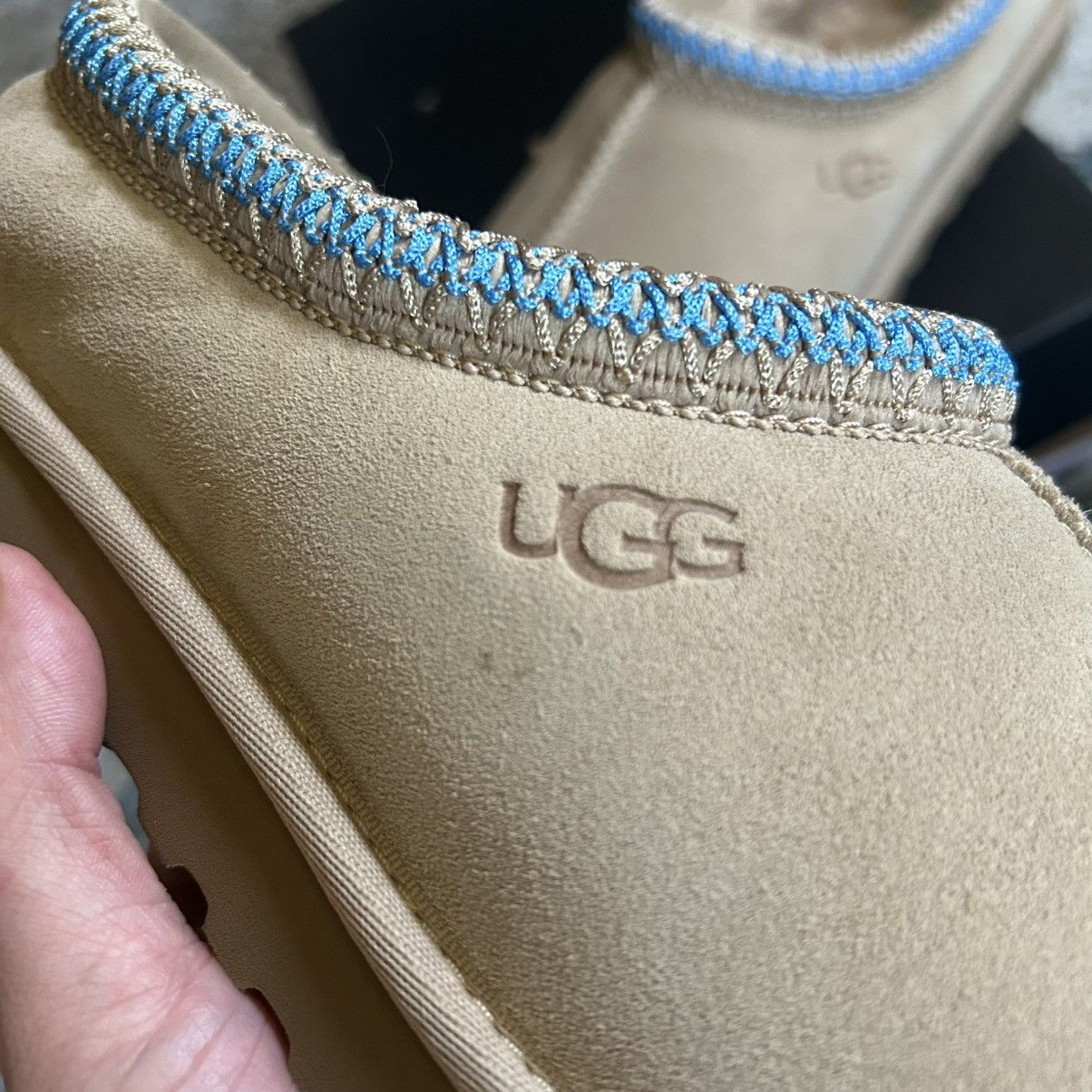 Ugg UGG TASMAN SLiPPERS CREAM SUEDE SANTORiNi SAND GREECE iTALY Size US 10 / EU 43 - 3 Thumbnail