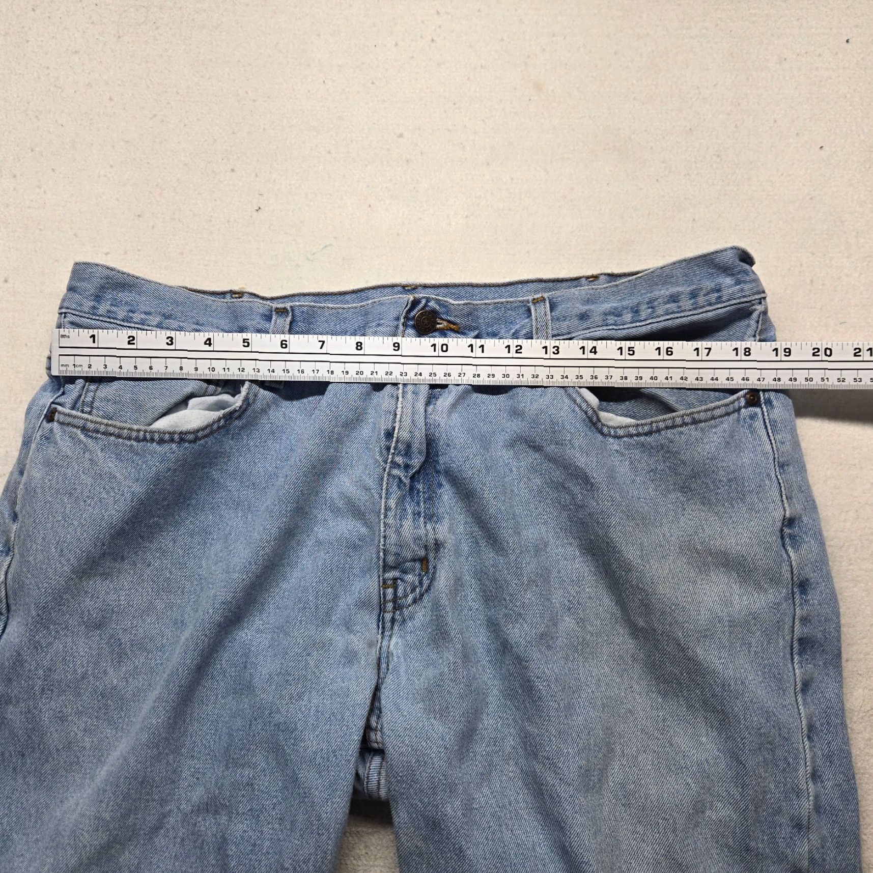 Faded Glory Faded Glory Jeans Denim Pants Regular Straight Adult Men's 40 x 30 Blue Color Jeans Pants Straight Mens 40 30 Size US 40 / EU 56 - 4 Thumbnail