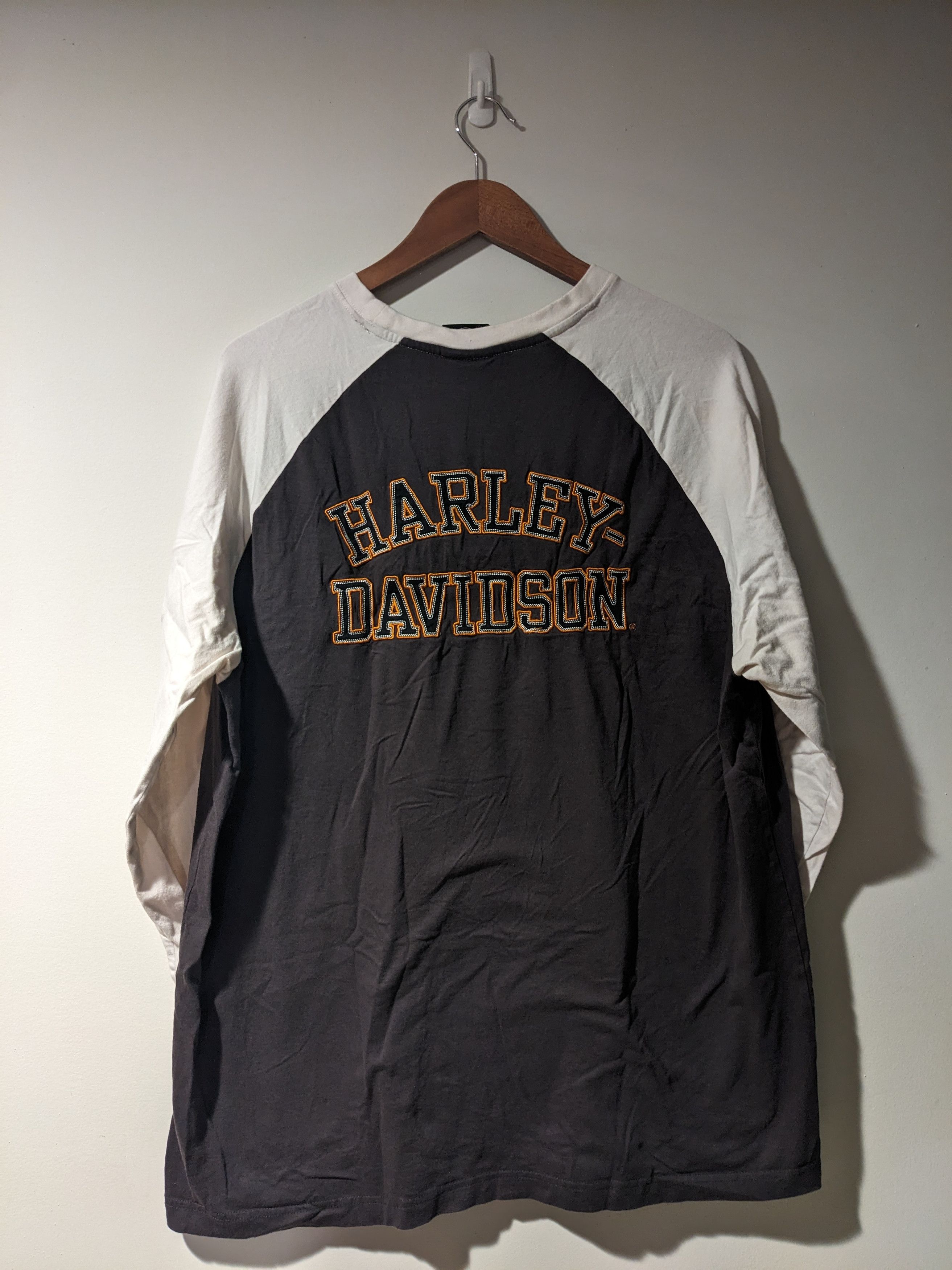 Harley Davidson × Vintage Vintage Y2K Harley Davidson Motorcycle Long-sleeve T-Shirt Size US XL / EU 56 / 4 - 1 Thumbnail