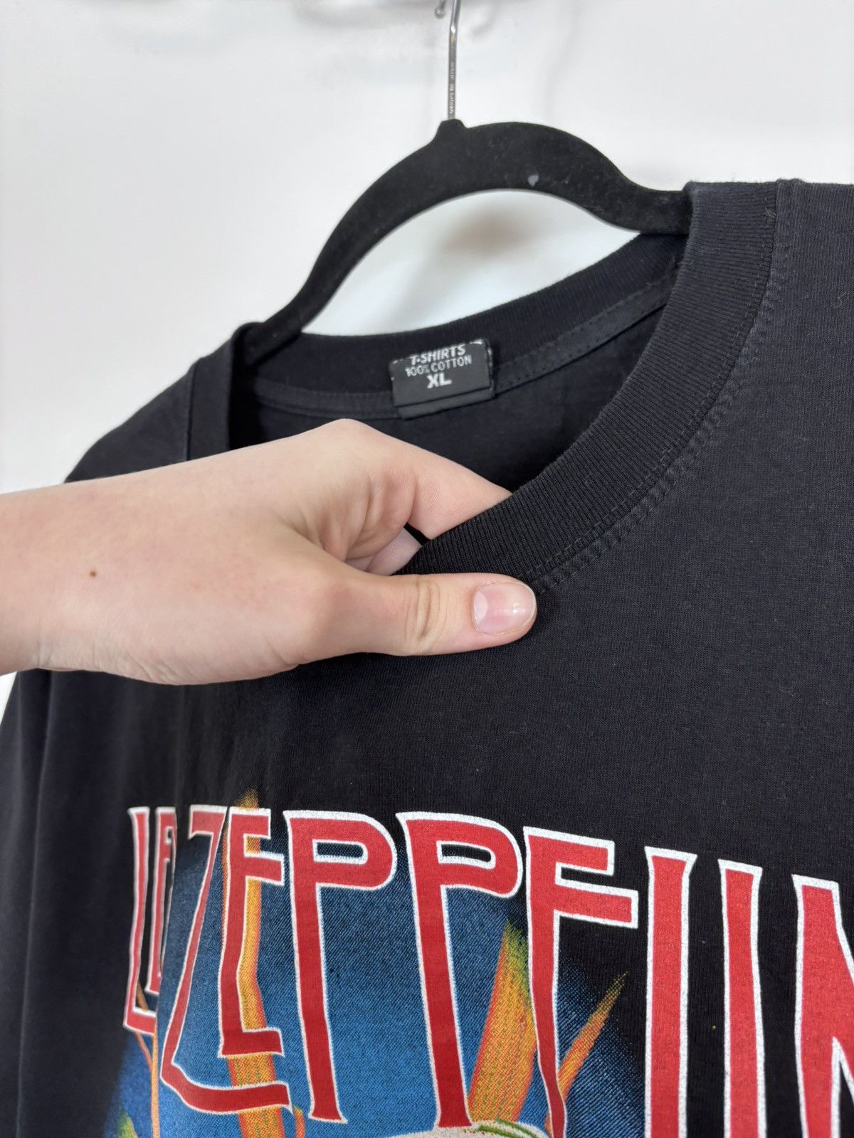 Band Tees Vintage Led Zeppelin Swan Song Rare Hype Black Band Tee Size US XL / EU 56 / 4 - 6 Thumbnail