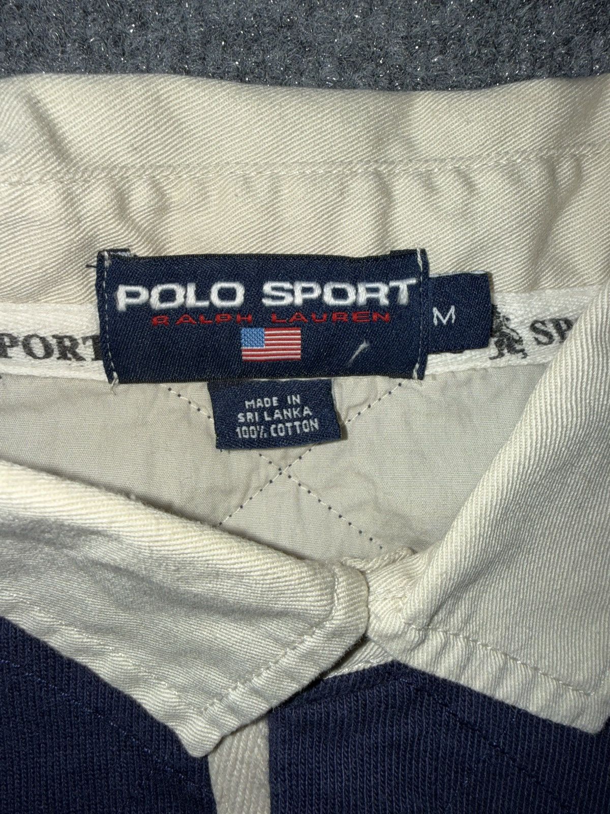 Polo Ralph Lauren Vintage Polo Sport Ralph Lauren Striped Rugby Shirt Size US M / EU 48-50 / 2 - 4 Thumbnail