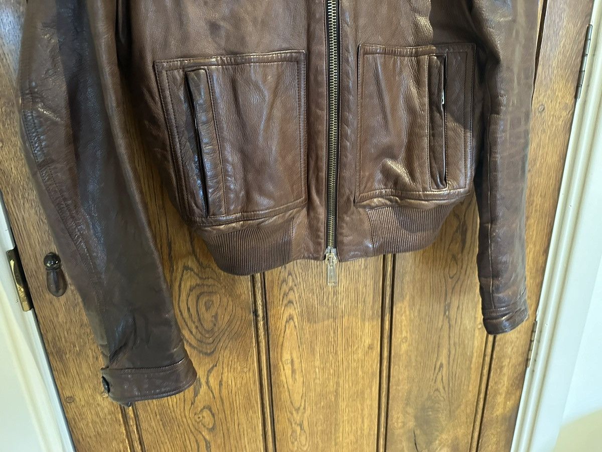 Dsquared2 SS09 Dsquared archive brown leather jacket grail Size US M / EU 48-50 / 2 - 15 Thumbnail
