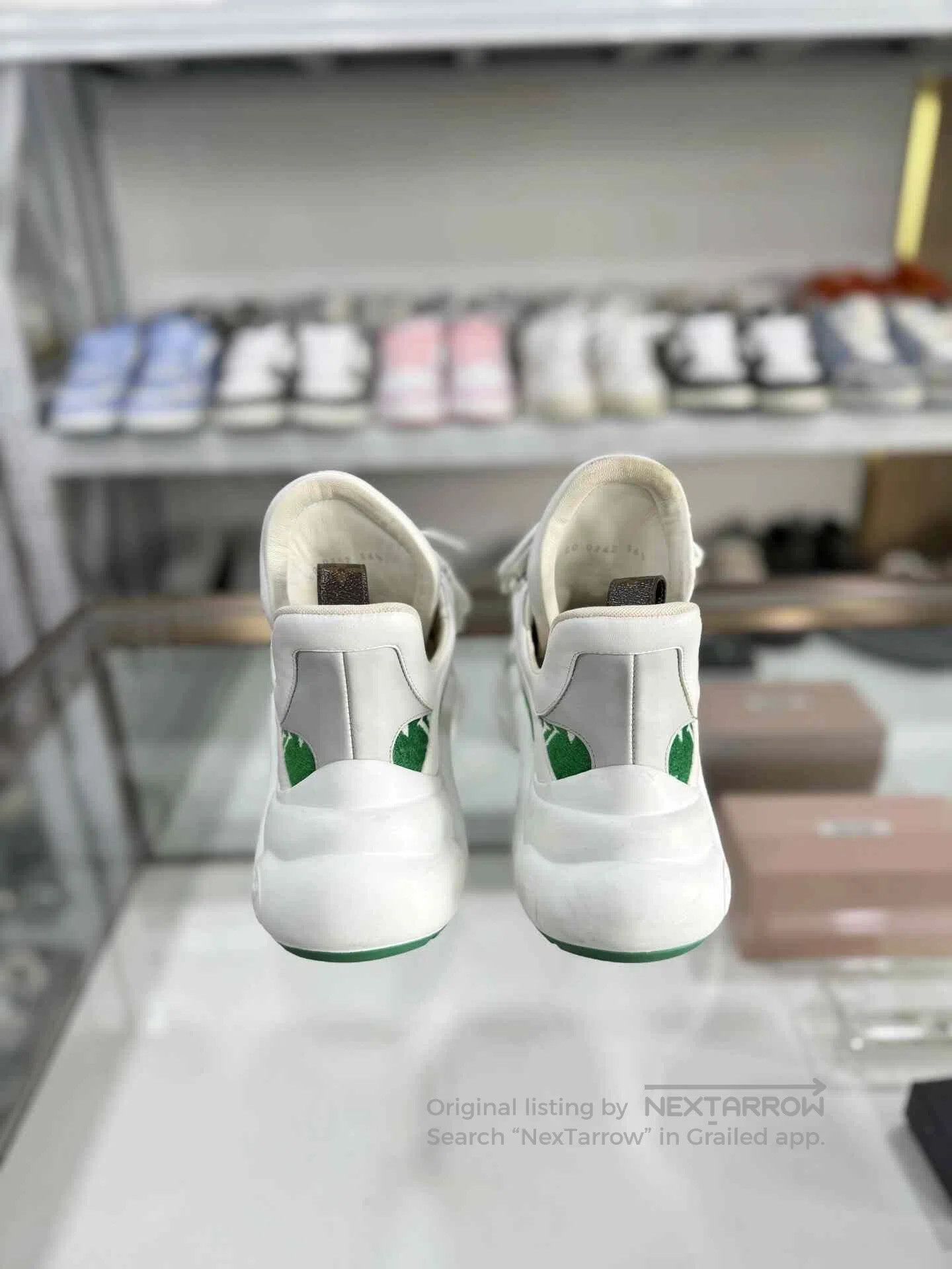 Louis Vuitton Louis Vuitton Green Flock Arch Dad Shoes 36.5. Size US 5.5 / IT 35.5 - 3 Thumbnail
