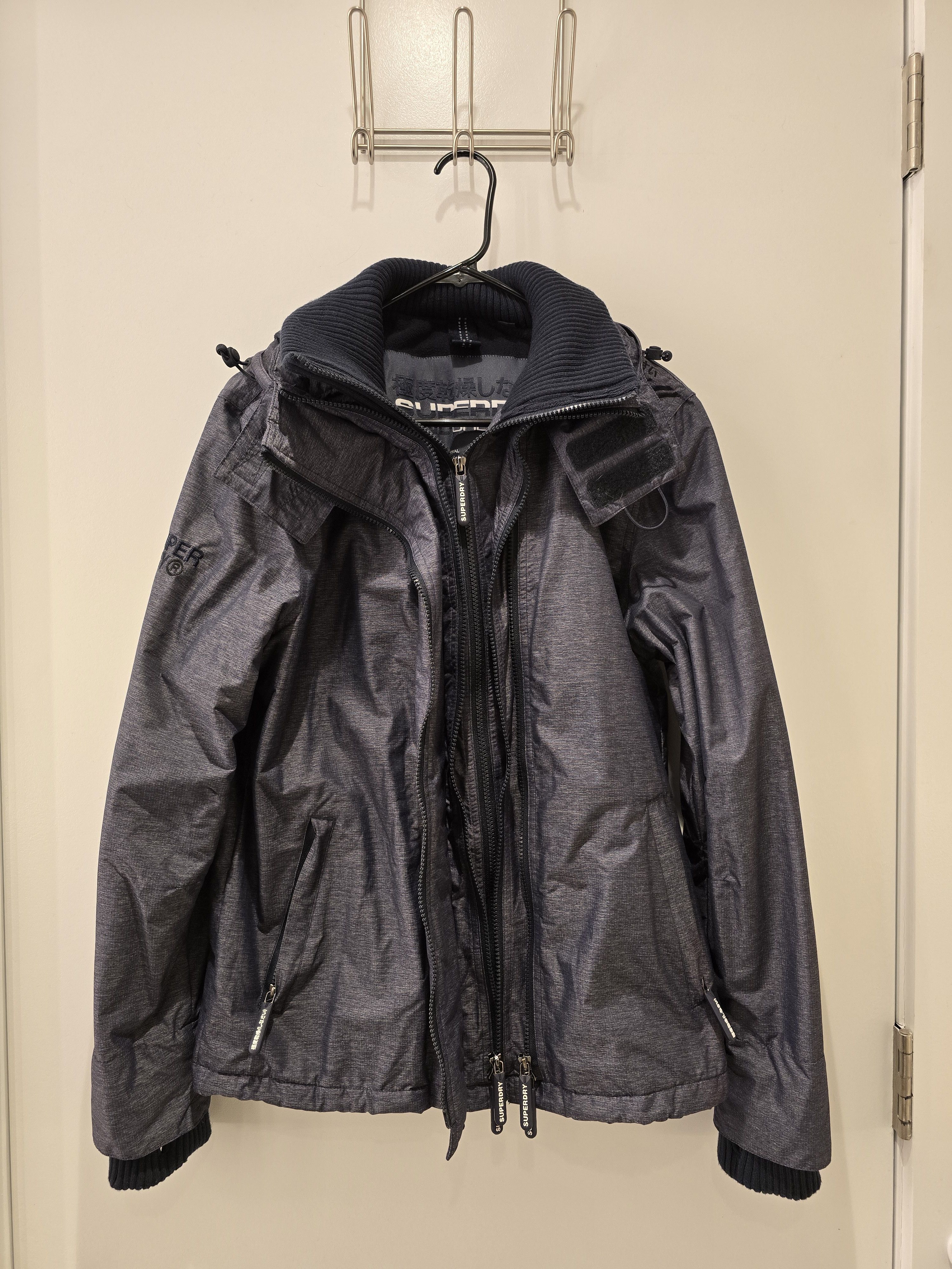 Superdry Superdry Silver Windcheater (Hooded) Size US M / EU 48-50 / 2 - 1 Thumbnail