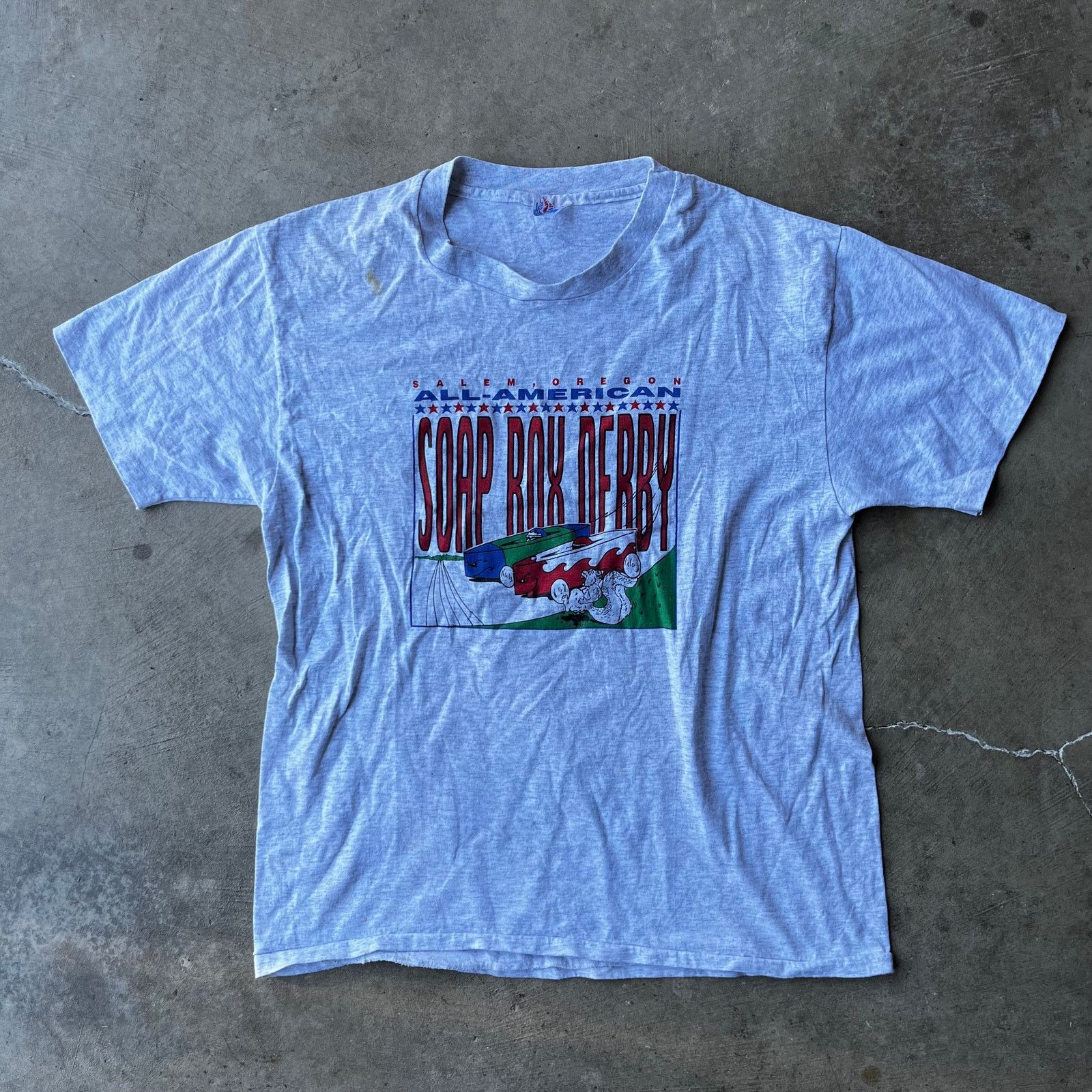 Vintage VINTAGE ALL-AMERICAN SOAP BOX DERBY SHIRT RACING LARGE 90S Size US L / EU 52-54 / 3 - 1 Thumbnail