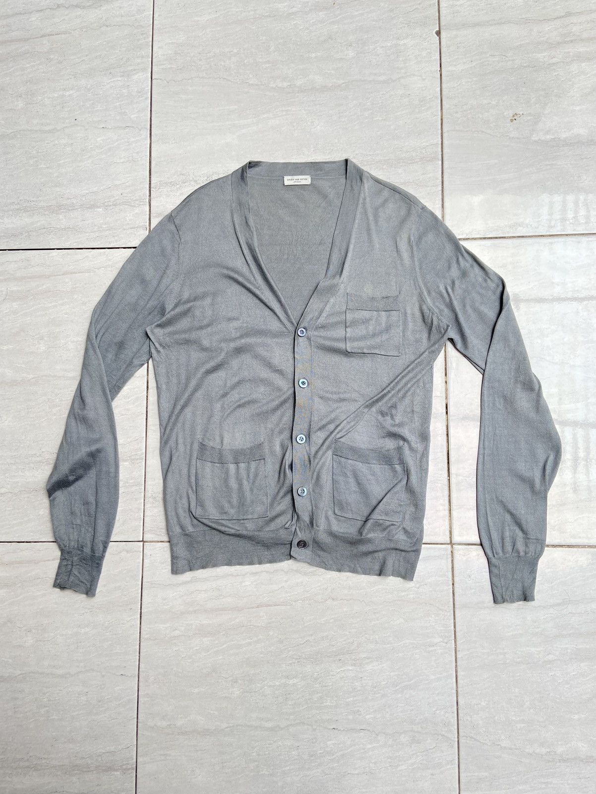 Dries Van Noten DRIES VAN NOTEN Grey Gardigan Size US S / EU 44-46 / 1 - 6 Thumbnail