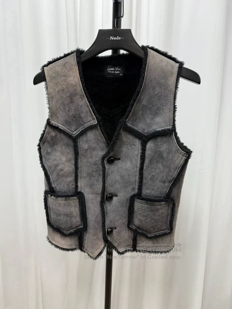 Other Number (N)ine Sheepskin and Fur Patchwork Vest Size S / US 4 / IT 40 - 1 Thumbnail