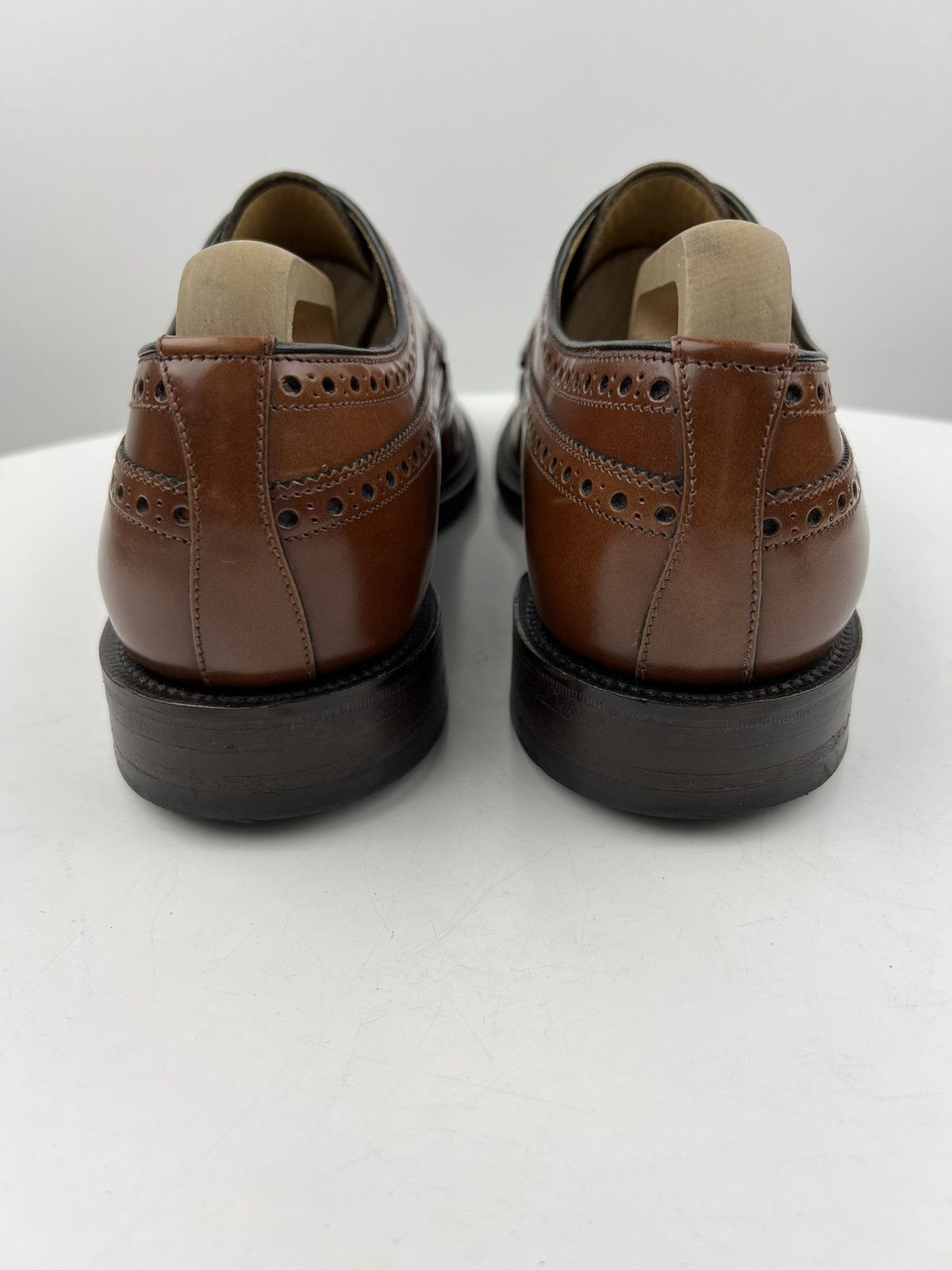Loake LOAKE Brogues Leather Shoes Made in England Brown Men’s Size US 12 / EU 45 - 11 Thumbnail