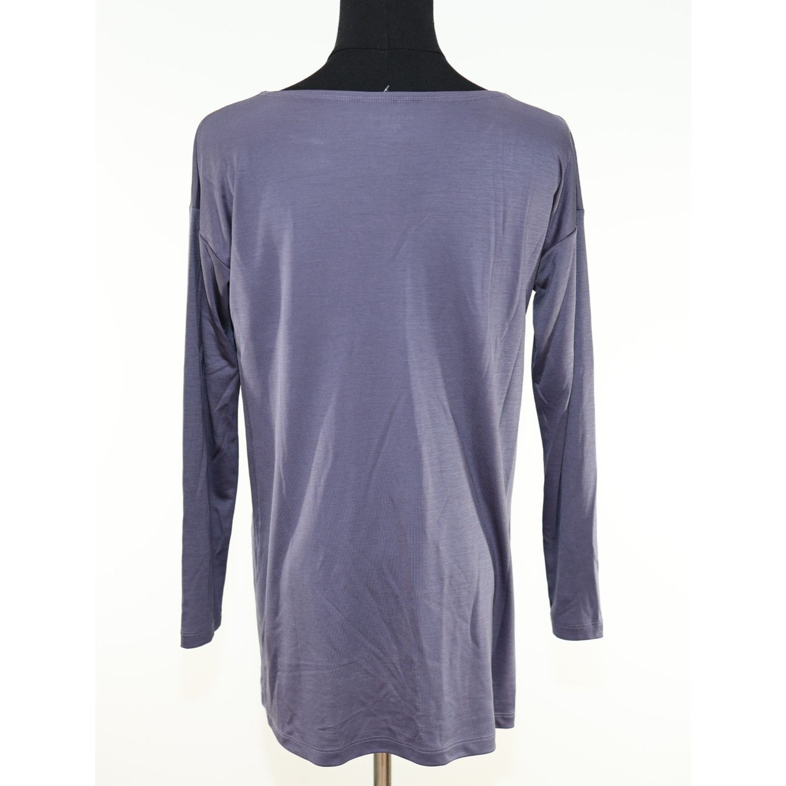 Eileen Fisher EILEEN FISHER Purple Shale Ballet Neck Boxy Tunic Top Sz PP Size XS / US 0-2 / IT 36-38 - 4 Thumbnail