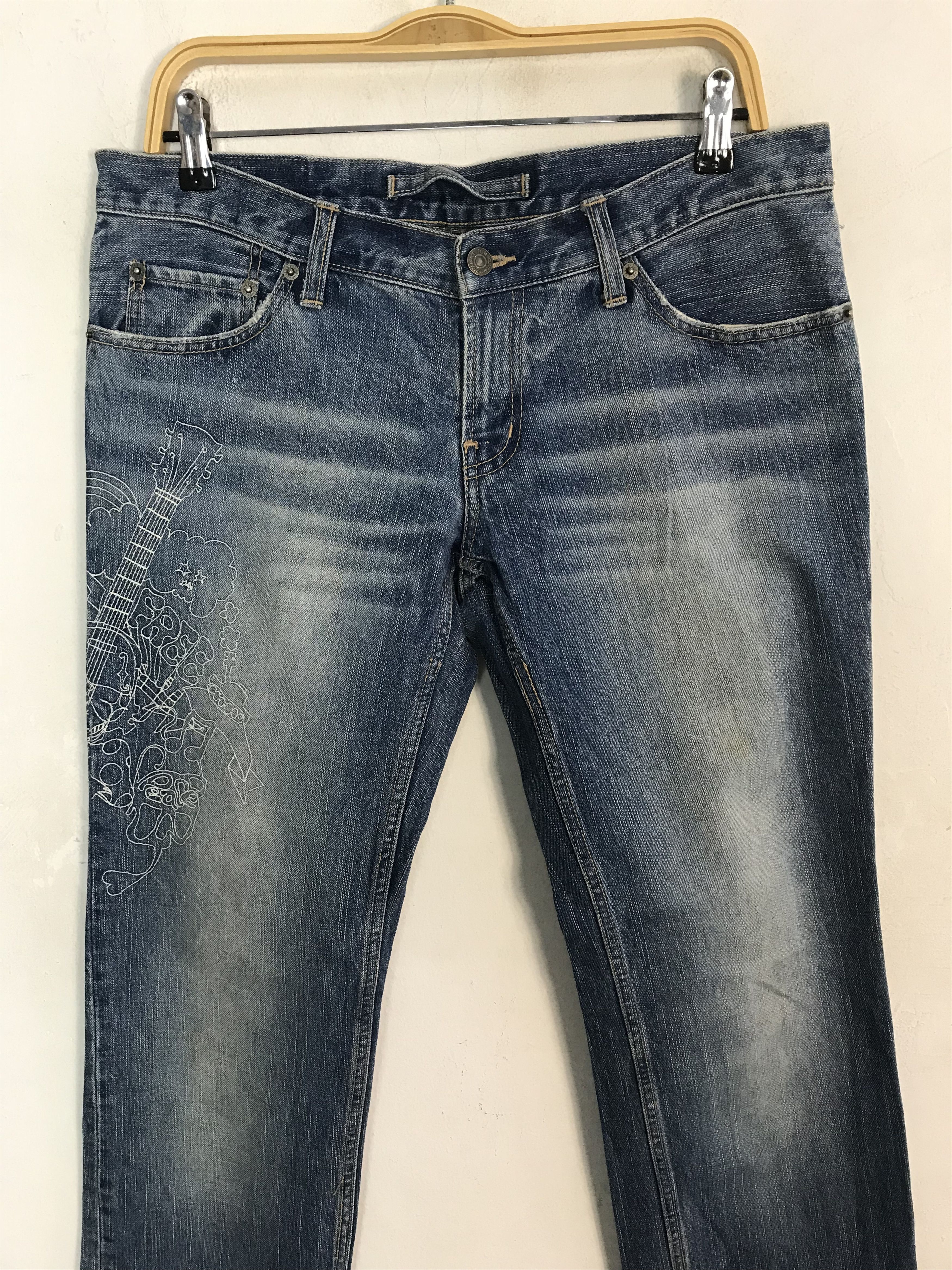PPFM Hype PPFM Light Faded Indigo Denim Jeans Straight Cut Size US 34 / EU 50 - 3 Thumbnail