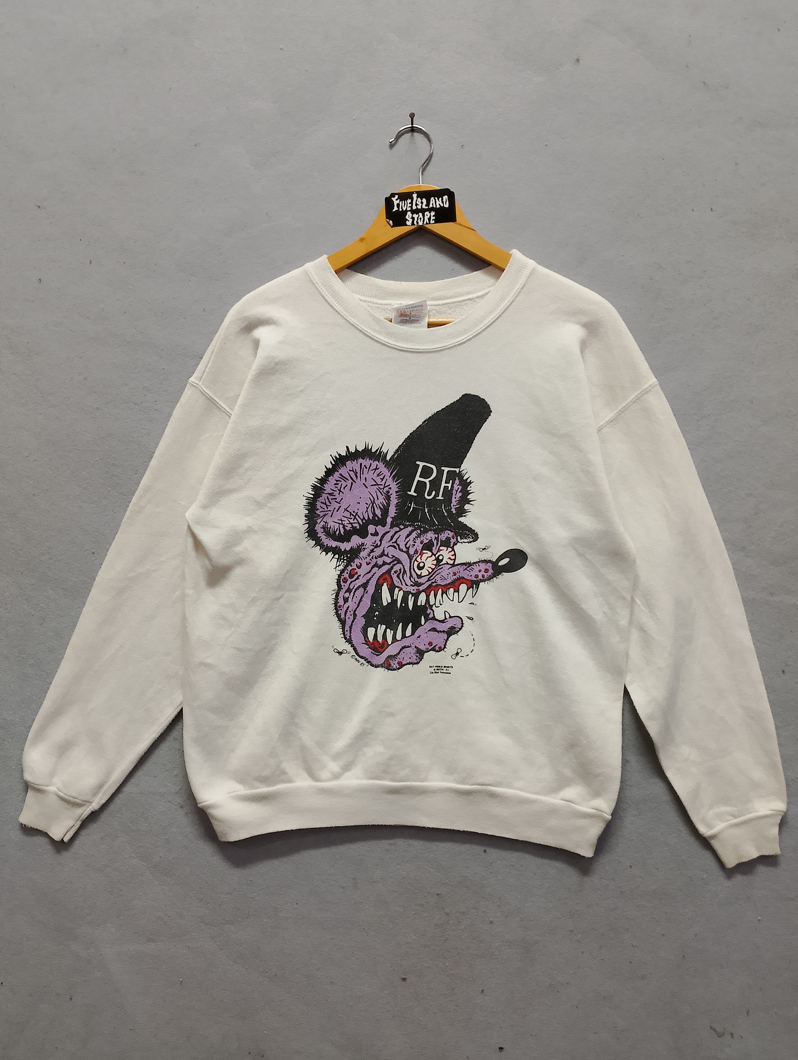 Vintage Vintage Rat Fink Sweatshirt Ed “Big Daddy” Roth 1993 Size US M / EU 48-50 / 2 - 2 Thumbnail