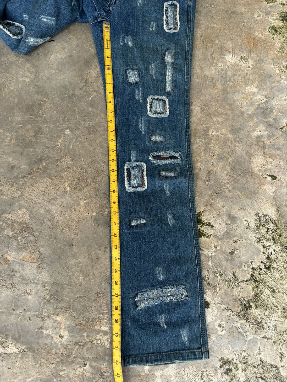 Hysteric Glamour × Japanese Brand Distressed Denim Japanese Luxury Style Jeans Size US 30 / EU 46 - 13 Thumbnail