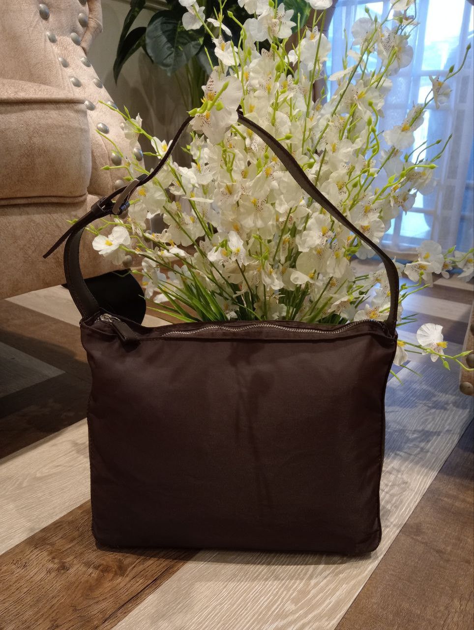 agnes b. AGNES B. ADJUSTABLE STRAP SHOULDER BAG - CLASSIC DESIGN Size ONE SIZE - 9 Thumbnail