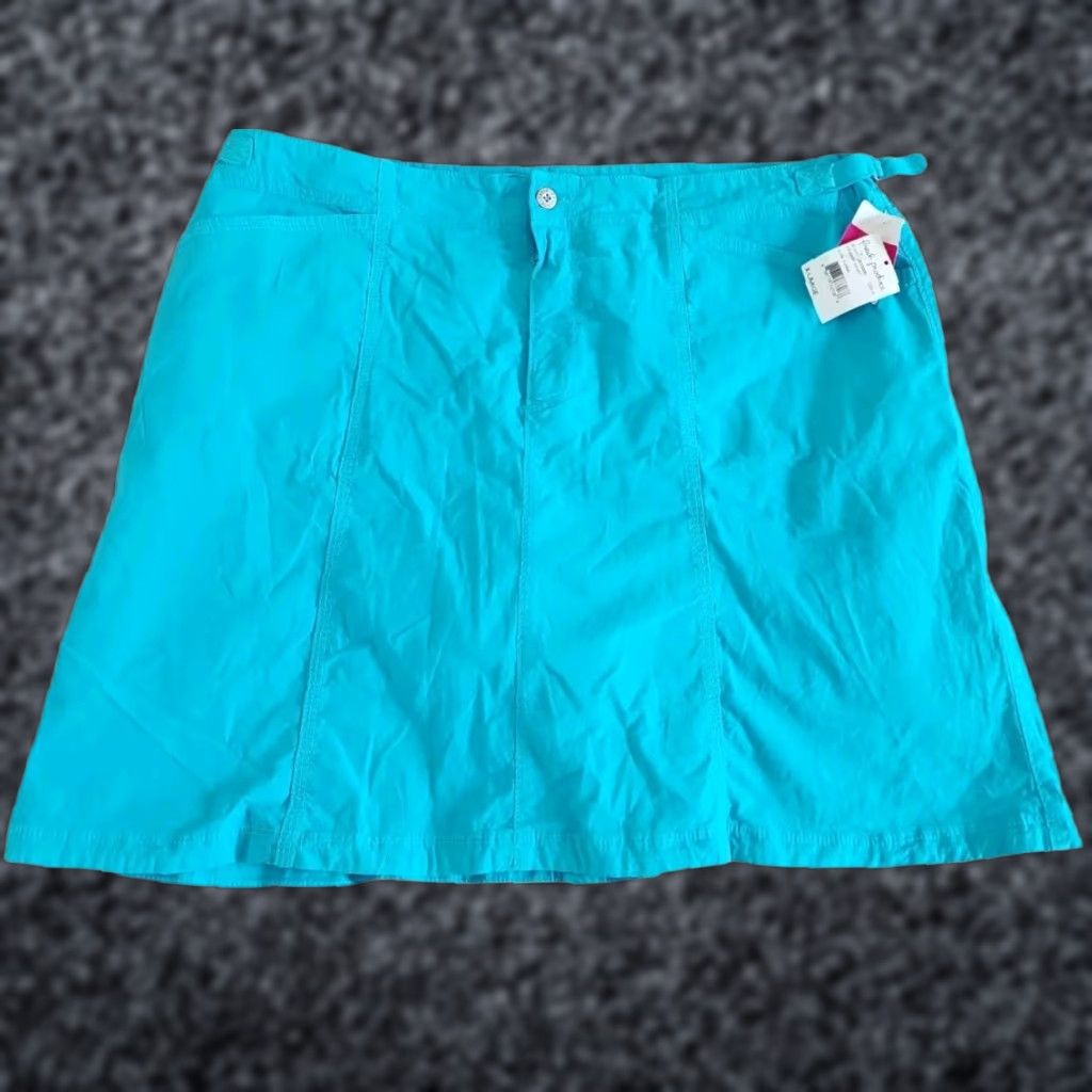 FRESH PRODUCE Cruiser Skort Women's XL Turquoise A-Line Activewear Stretch Pockets Outdoor