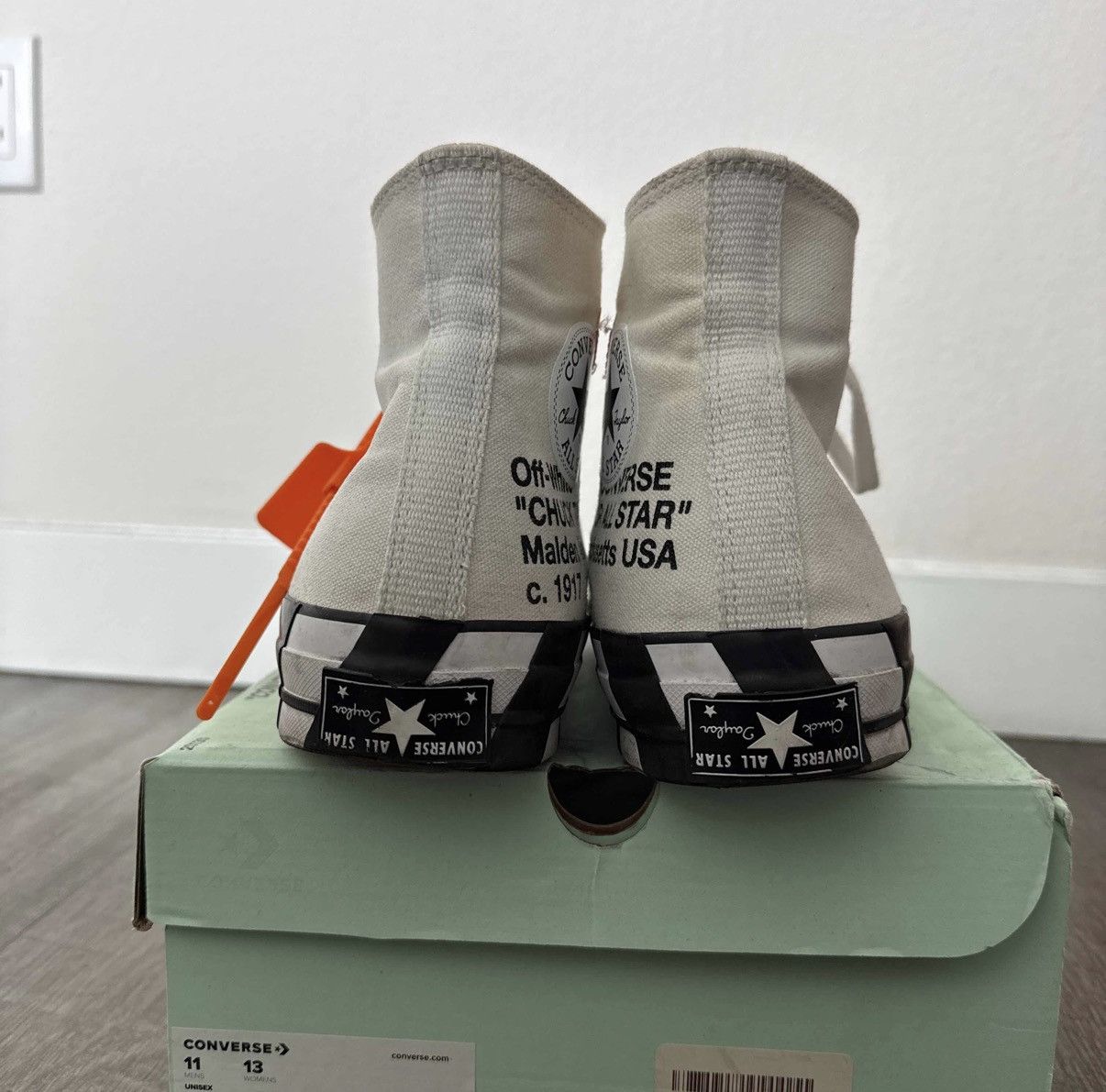 Converse × Off-White Converse Off White Size 11 Size US 12 / EU 45 - 4 Thumbnail
