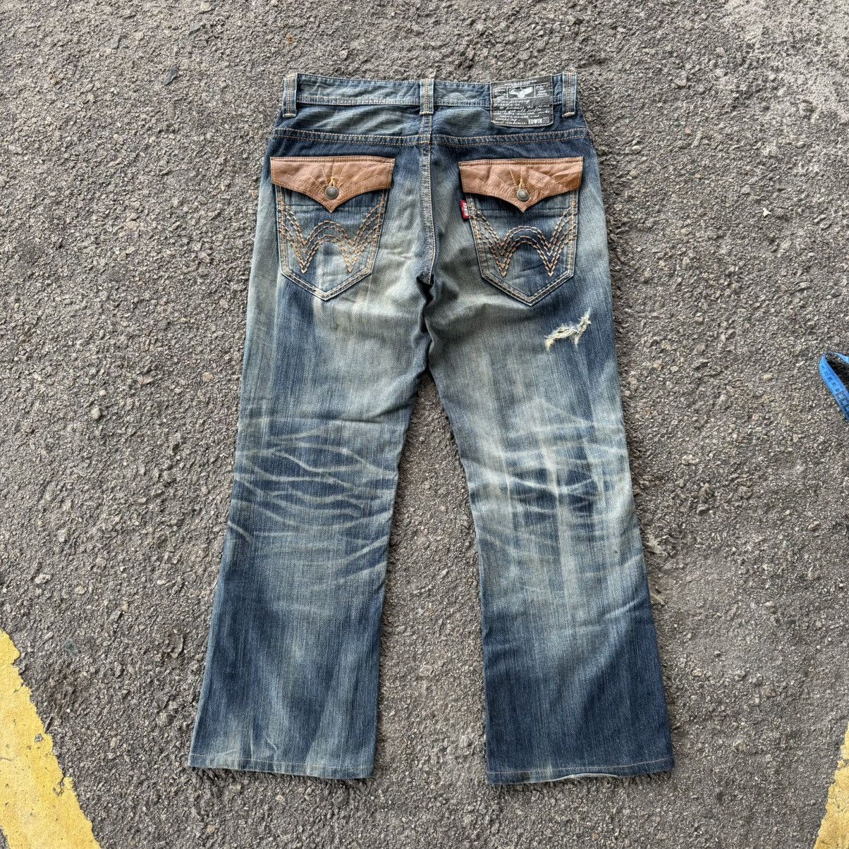Edwin Vintage Edwin Flare distressed jeans denim pants Size US 36 / EU 52 - 1 Thumbnail