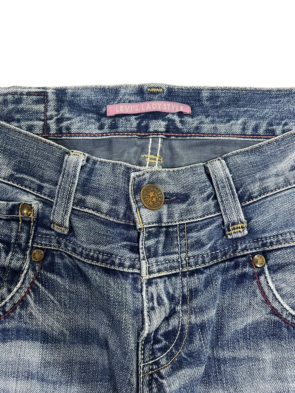 If Six Was Nine × Japanese Brand × Le Grande Bleu (L.G.B.) VINTAGE LEVIS LADY STYLE BLUE WASHED DENIM Size 32" / US 10 / IT 46 - 6 Thumbnail