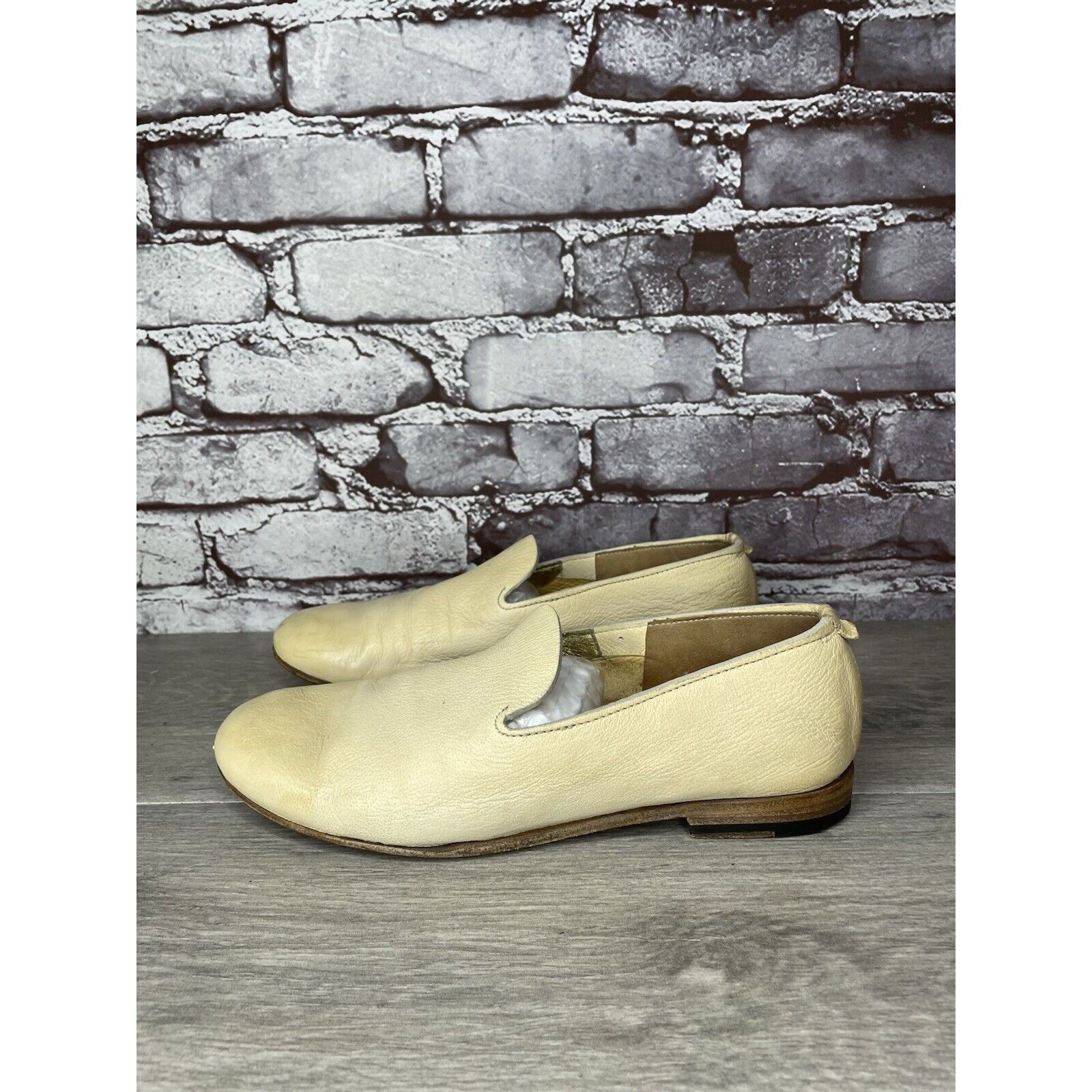 Silvano Sassetti Silvano Sassetti Beige Leather Slip On Loafers Flats Shoes W Size US 8 / IT 38 - 11 Thumbnail