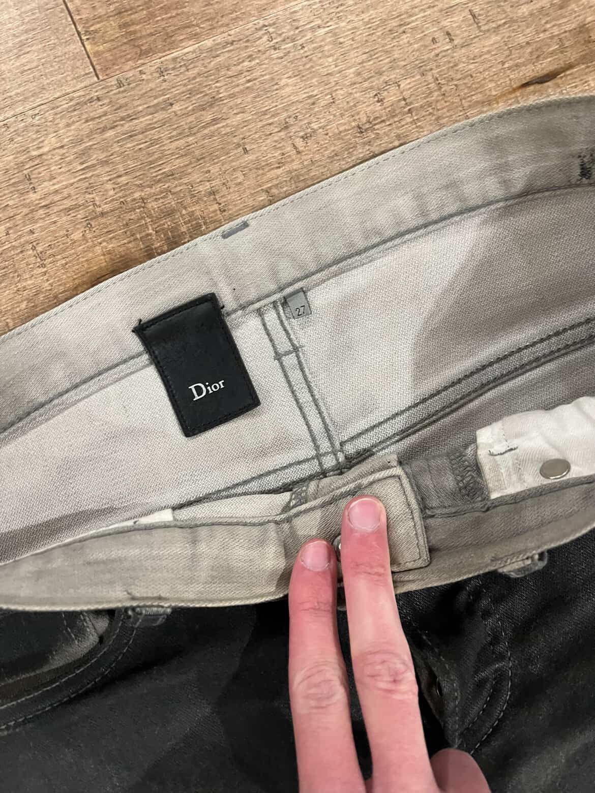 Dior Dior aw09 gradient denim Size US 27 - 3 Thumbnail