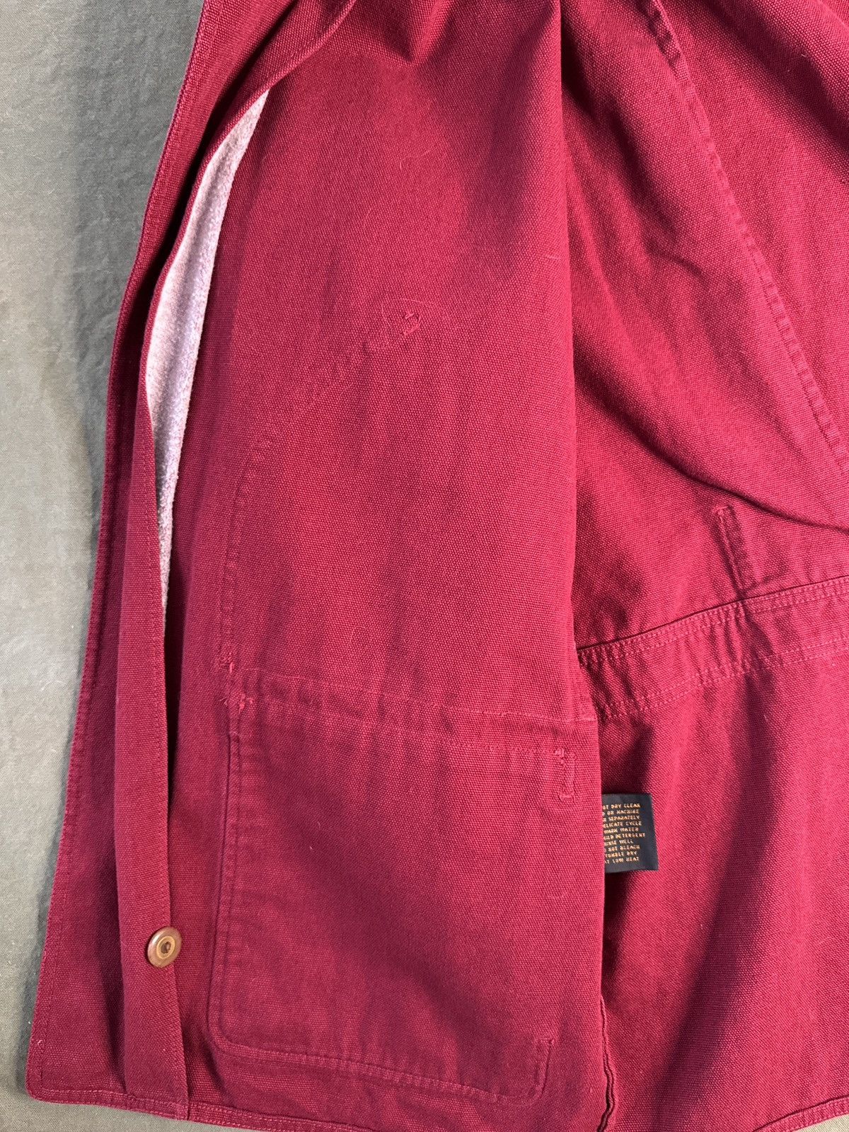 Eddie Bauer Vintage Eddie Bauer Canvas Red Chore Jacket Corduroy Collar Size US XL / EU 56 / 4 - 11 Thumbnail