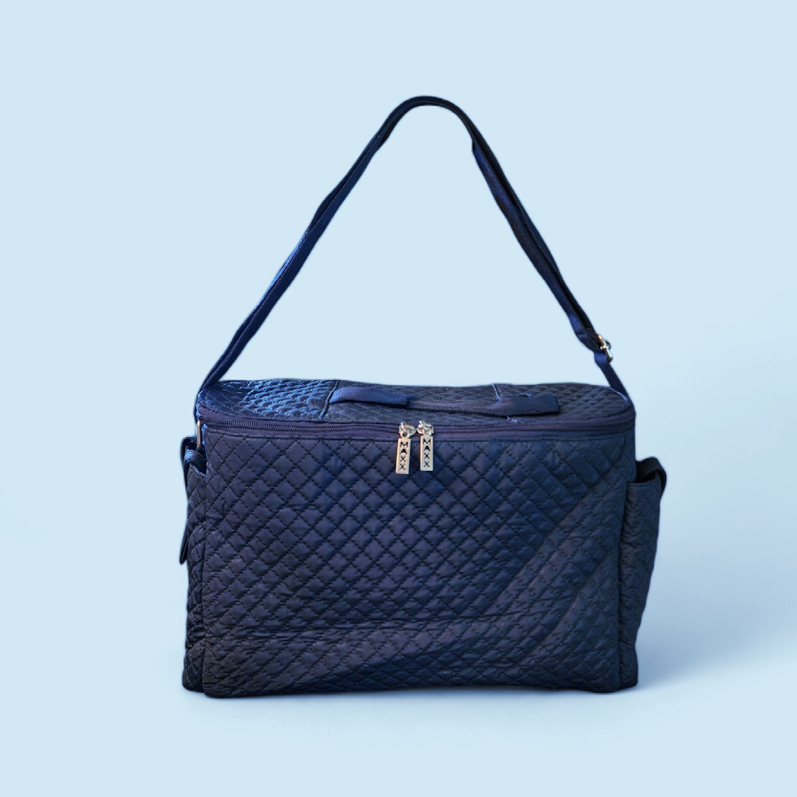 Other Maxx New York navy blue nylon quilted diaper bag weekender Size ONE SIZE - 1 Thumbnail