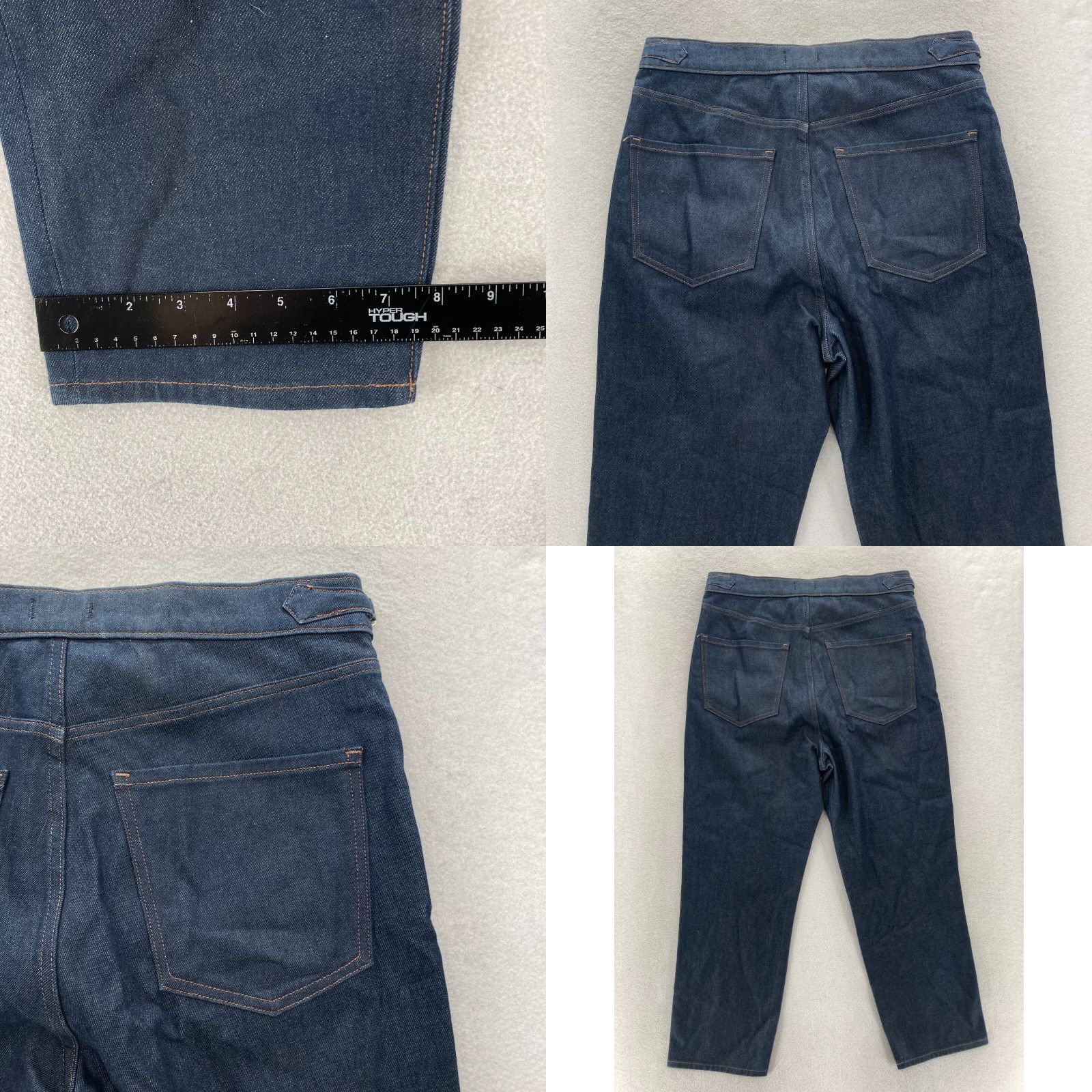 Express Express Jeans Women's 12 Mom High Rise Dark Wash Blue Denim Buckle Buckle? Size 34" / US 12 / IT 48 - 9 Thumbnail