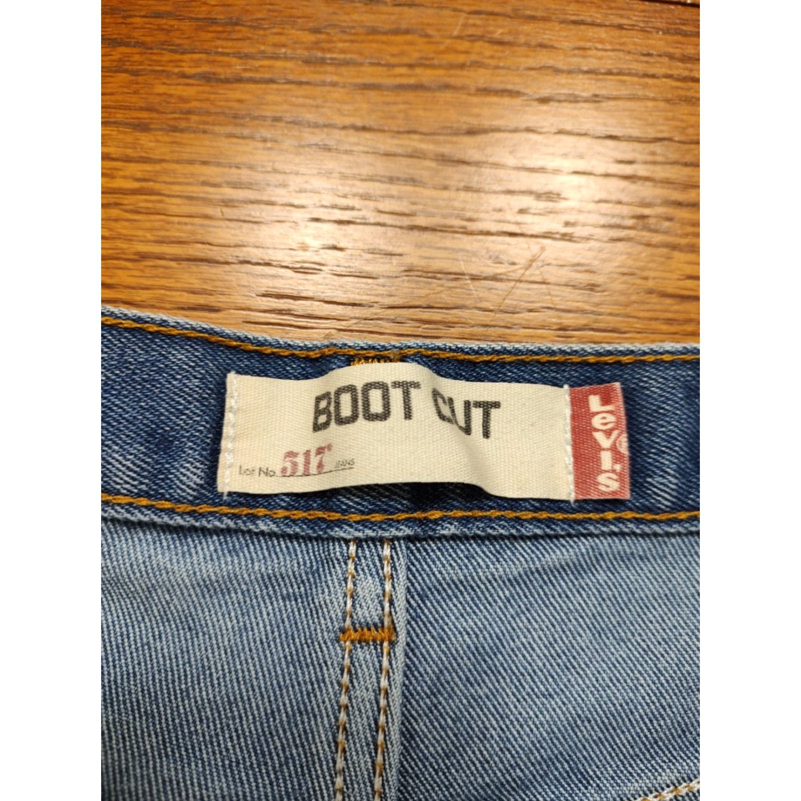 Levi's VINTAGE Levi’s 517 Jeans Denim Bootcut Mens 33x27 Blue 80s 90s Workwear Levi’s Logo 5-Pocket Design Zip Size US 33 - 3 Thumbnail