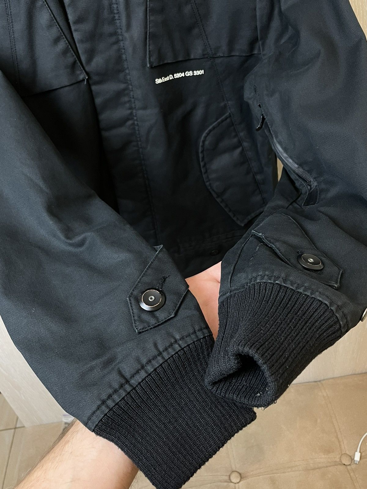 G-Star × Vintage Vintage G-Star Raw Biker Jacket Mulipocket Size US L / EU 52-54 / 3 - 7 Thumbnail