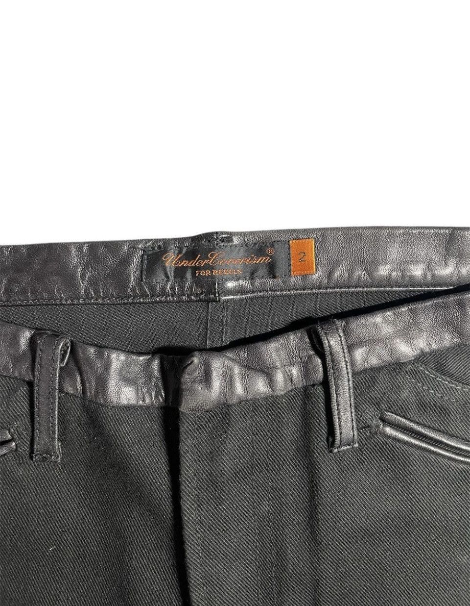 Jun Takahashi × Undercover undercover aw07 bolt jeans with lambskin leather details Size US 32 / EU 48 - 6 Thumbnail