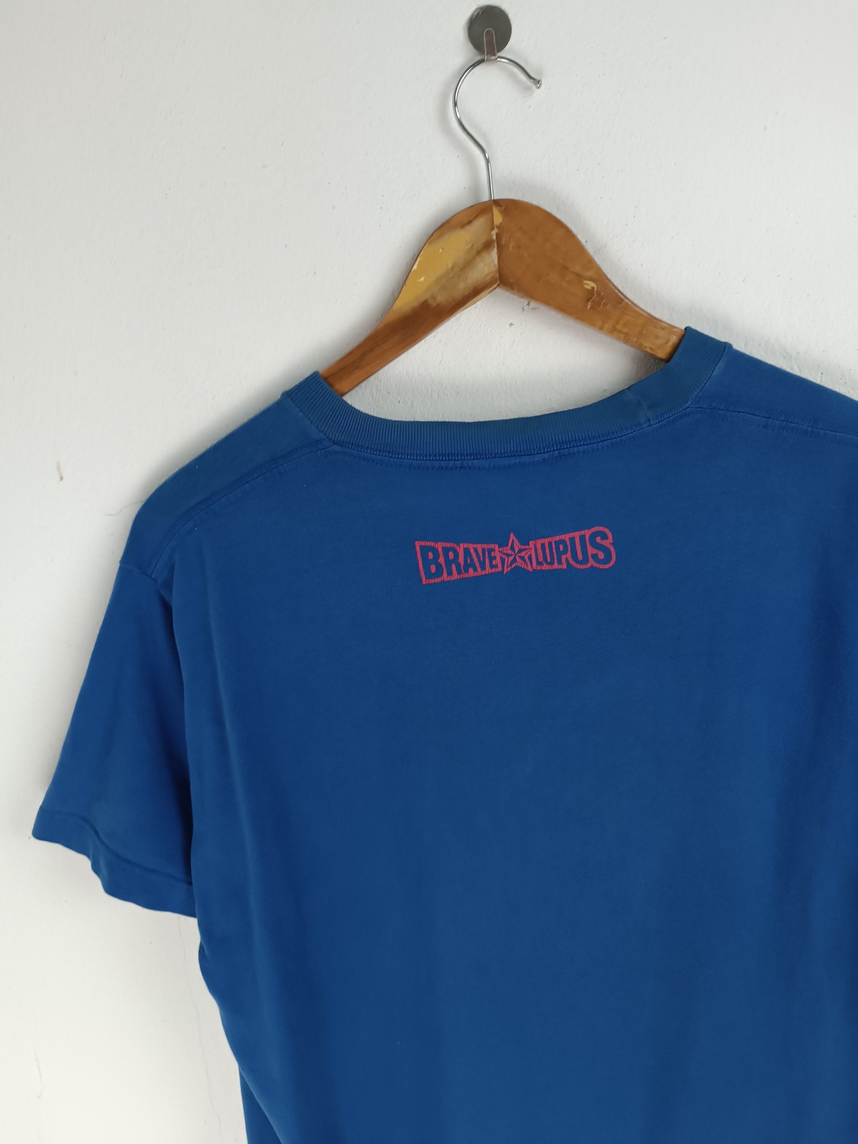 Vintage THRASHED FADED VINTAGE Y2K BRAVE LUPUS TEE RUGBY JAPAN Size US M / EU 48-50 / 2 - 15 Thumbnail