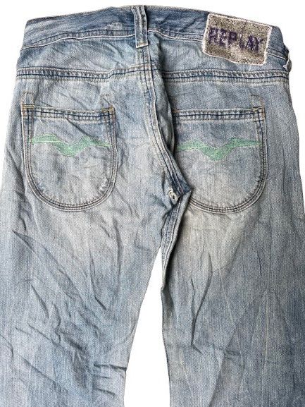 Replay VINTAGE REPLAY BAGGY JEANS MINOR DISTRESSED Size US 34 / EU 50 - 4 Thumbnail