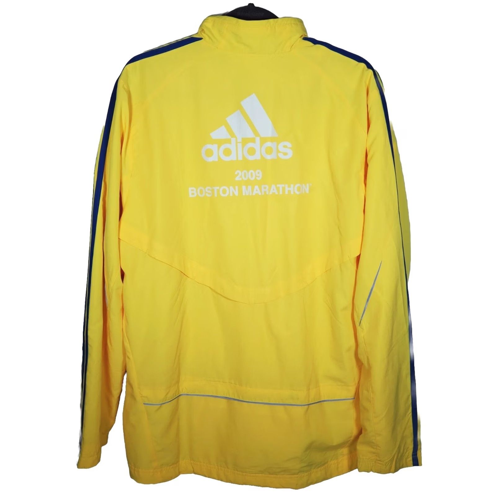 Adidas Adidas 113th Boston Marathon Lightweight Running Jacket Yellow Blue Men's L Size US L / EU 52-54 / 3 - 4 Thumbnail