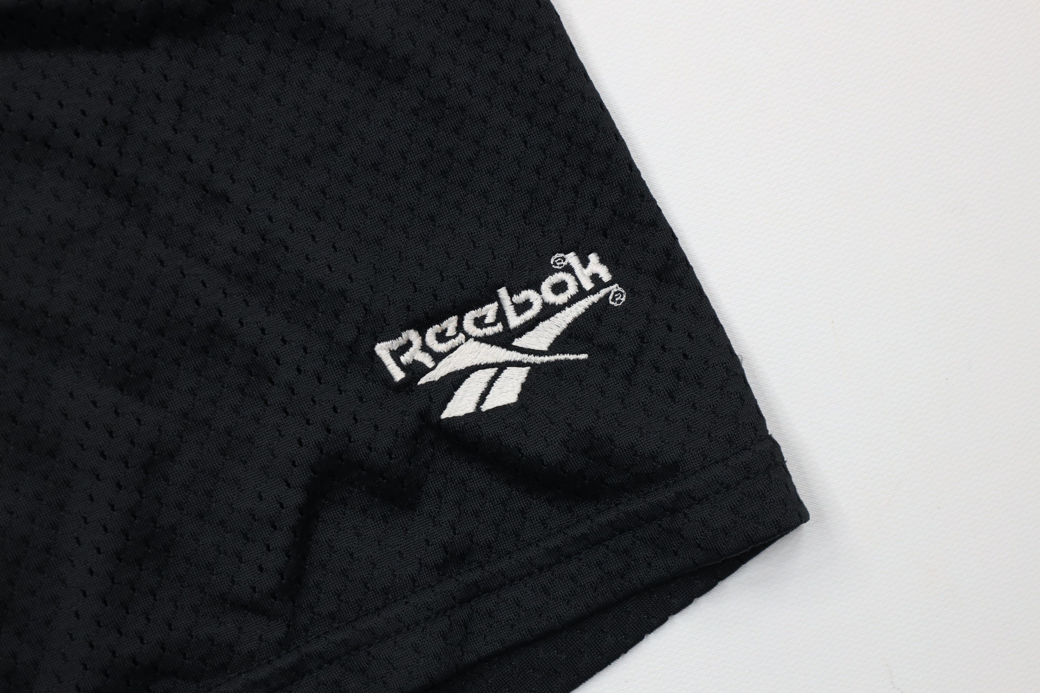 Reebok Vintage 90s Reebok Above Knee Mesh Shorts Black Polyester Size US 34 / EU 50 - 5 Thumbnail