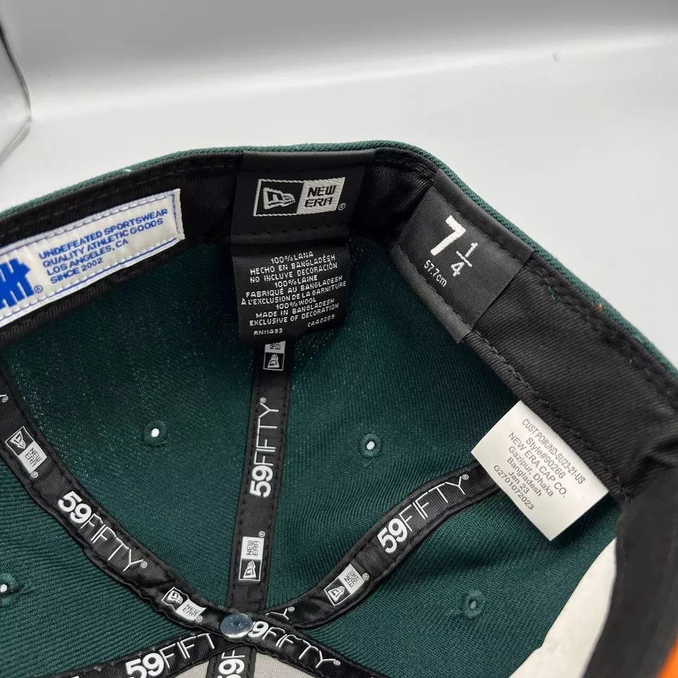 New Era Undefeated Hat Men 7 1/4 59Fifty New Era Fitted Cap New Wool Size ONE SIZE - 4 Thumbnail