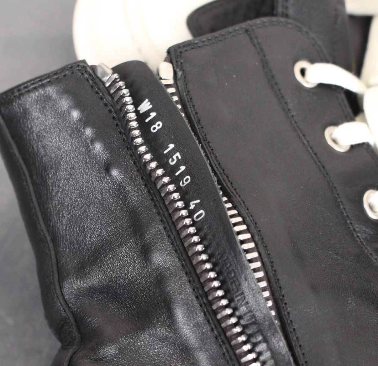 Rick Owens Rick Owens Leather Bubble Converse-Inspired Sneakers Size US 7 / EU 40 - 7 Thumbnail