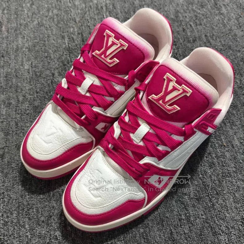 Louis Vuitton Louis Vuitton White Rose Red shoes Size US 5.5 / EU 38 - 1 Thumbnail